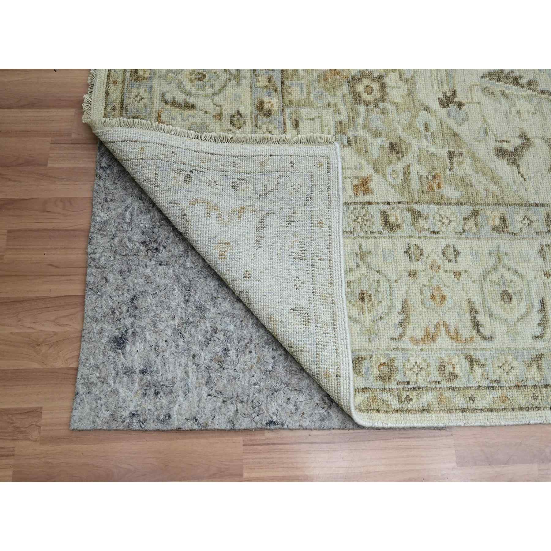 Oushak-And-Peshawar-Hand-Knotted-Rug-416520
