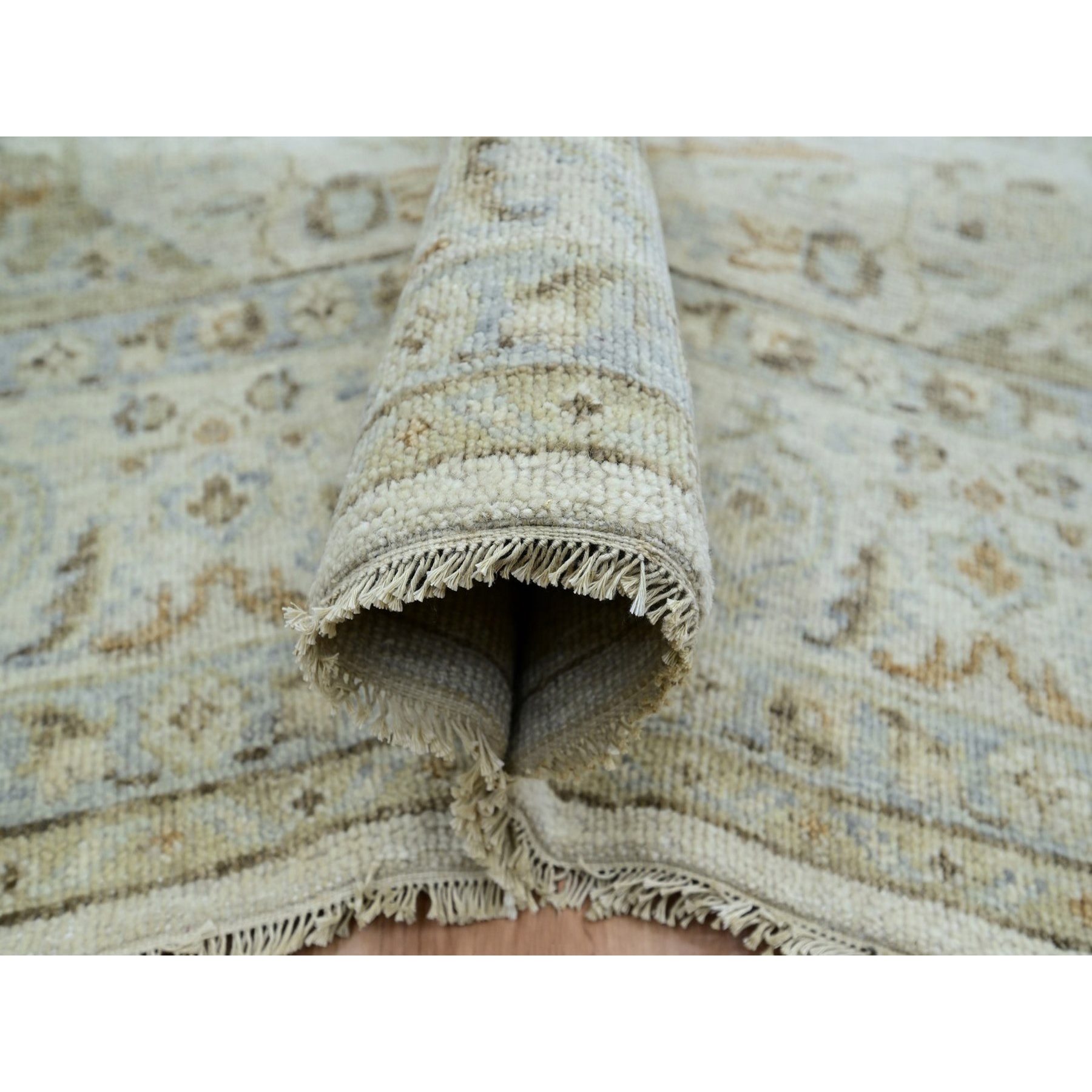 Oushak-And-Peshawar-Hand-Knotted-Rug-416520