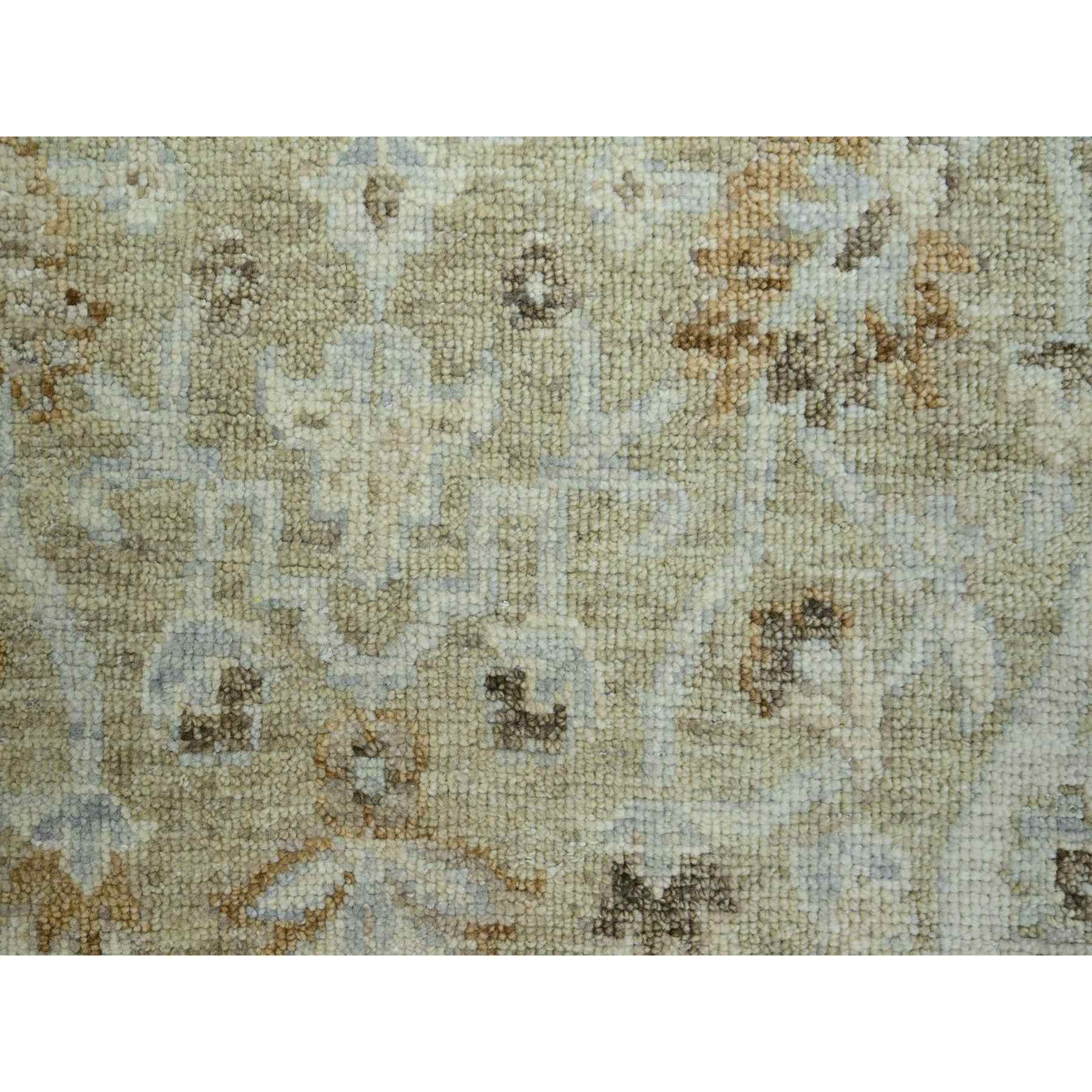 Oushak-And-Peshawar-Hand-Knotted-Rug-416520