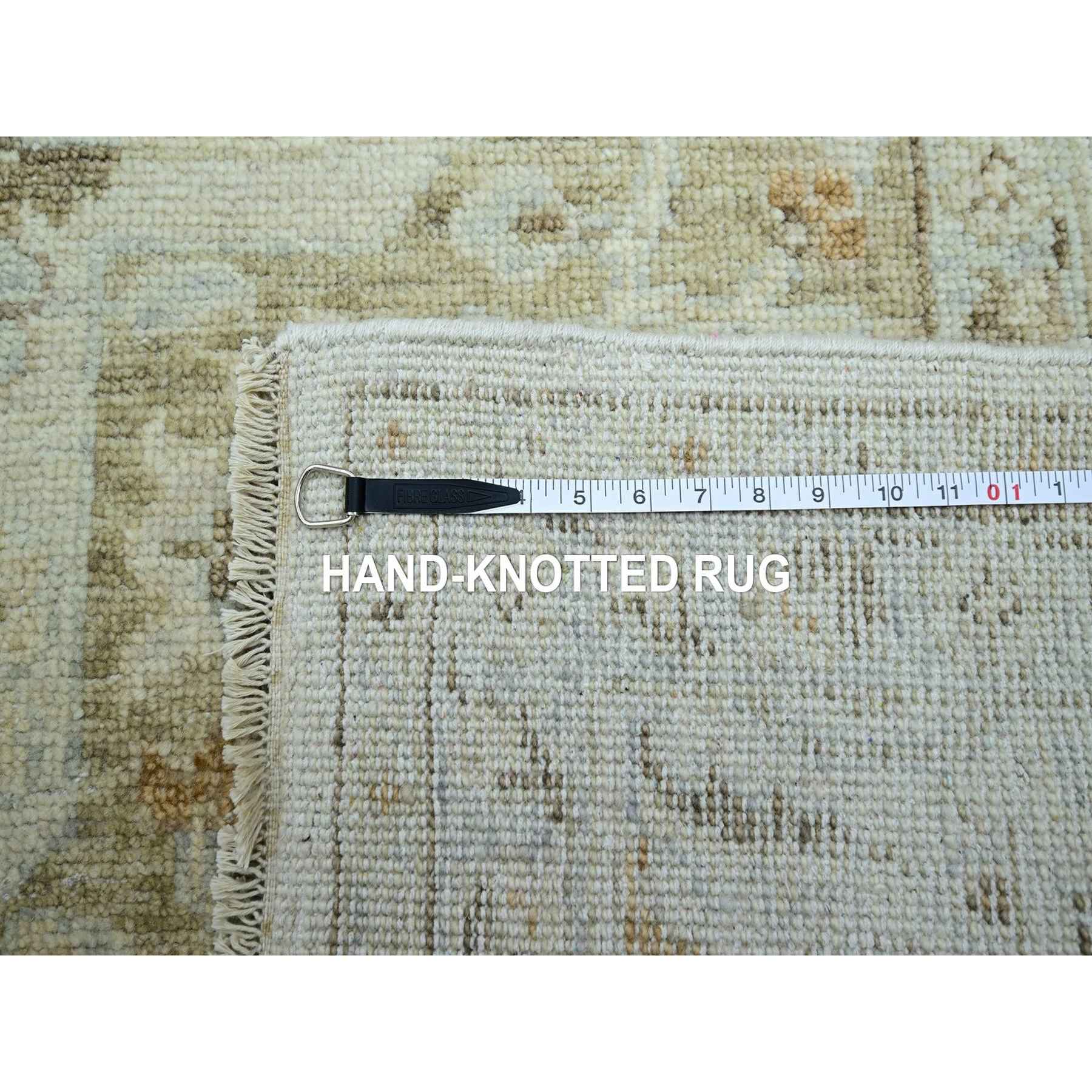 Oushak-And-Peshawar-Hand-Knotted-Rug-416520
