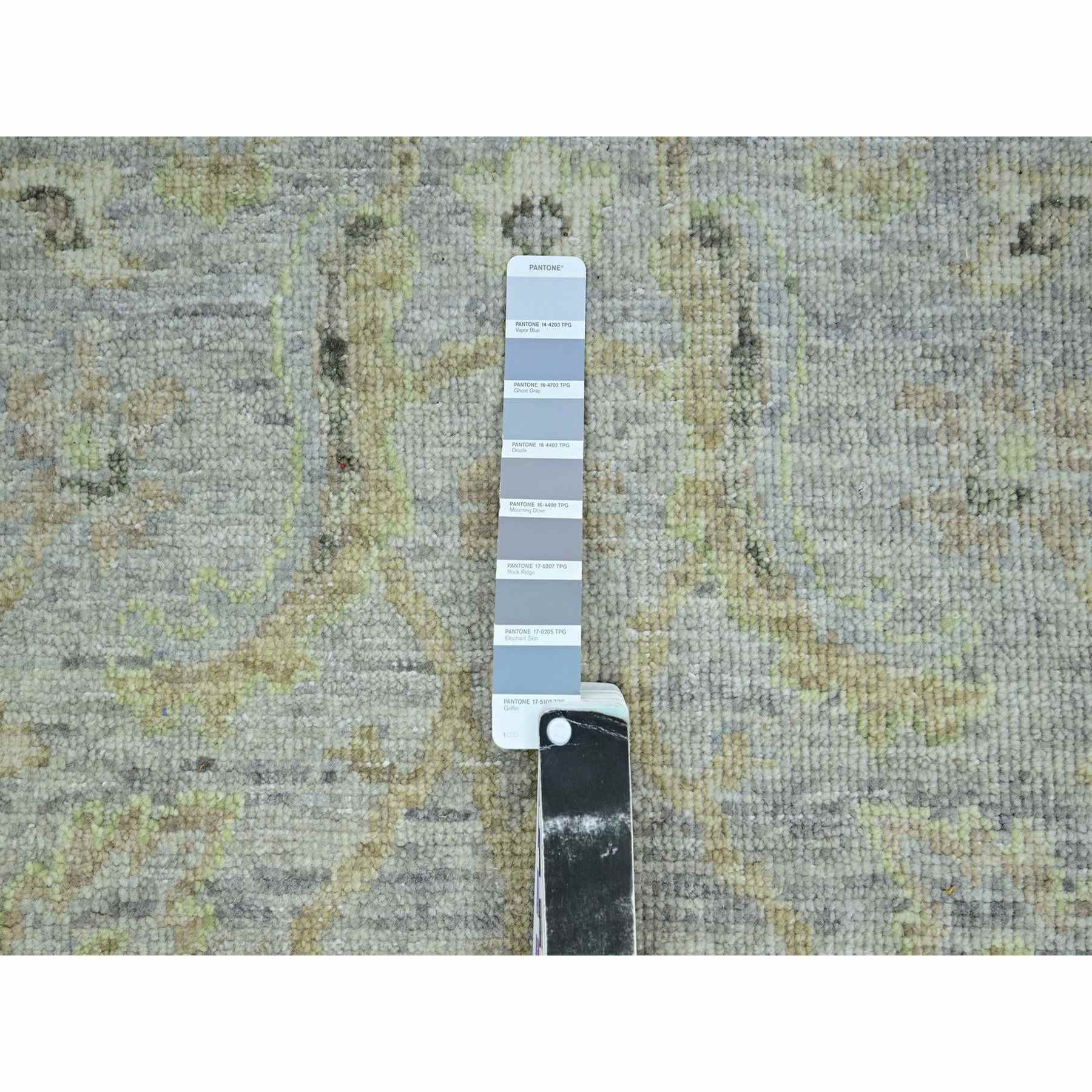 Oushak-And-Peshawar-Hand-Knotted-Rug-416530