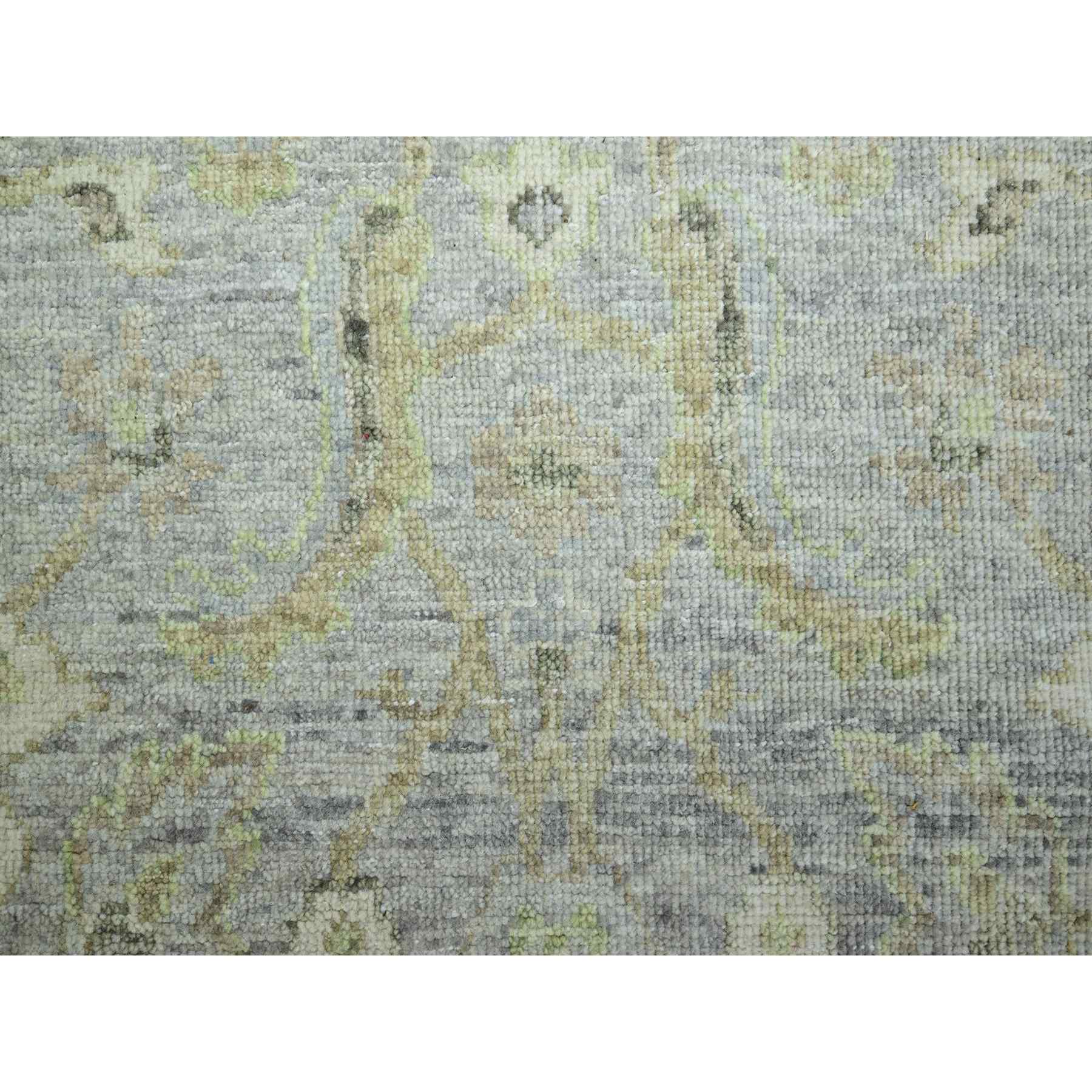 Oushak-And-Peshawar-Hand-Knotted-Rug-416530