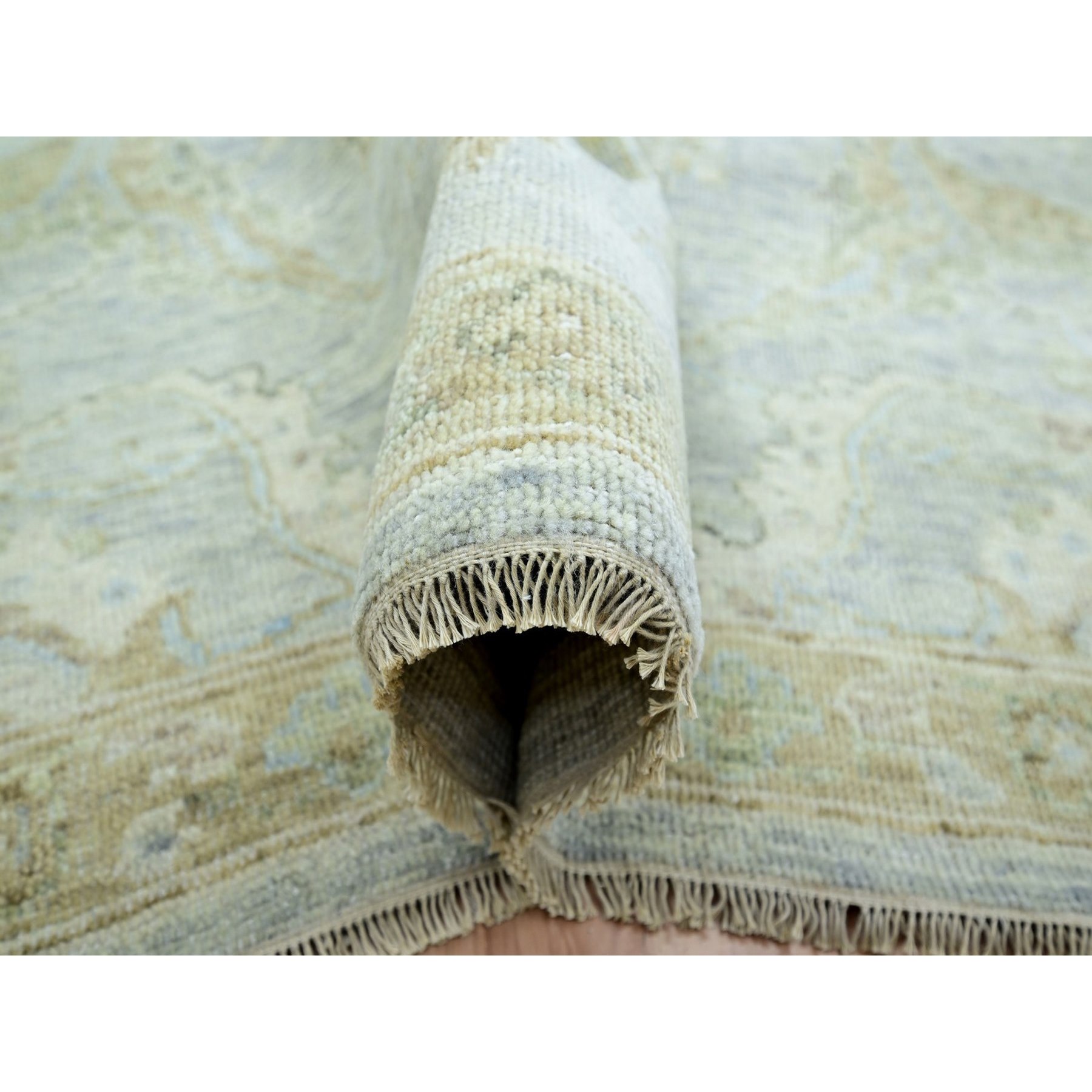 Oushak-And-Peshawar-Hand-Knotted-Rug-416545