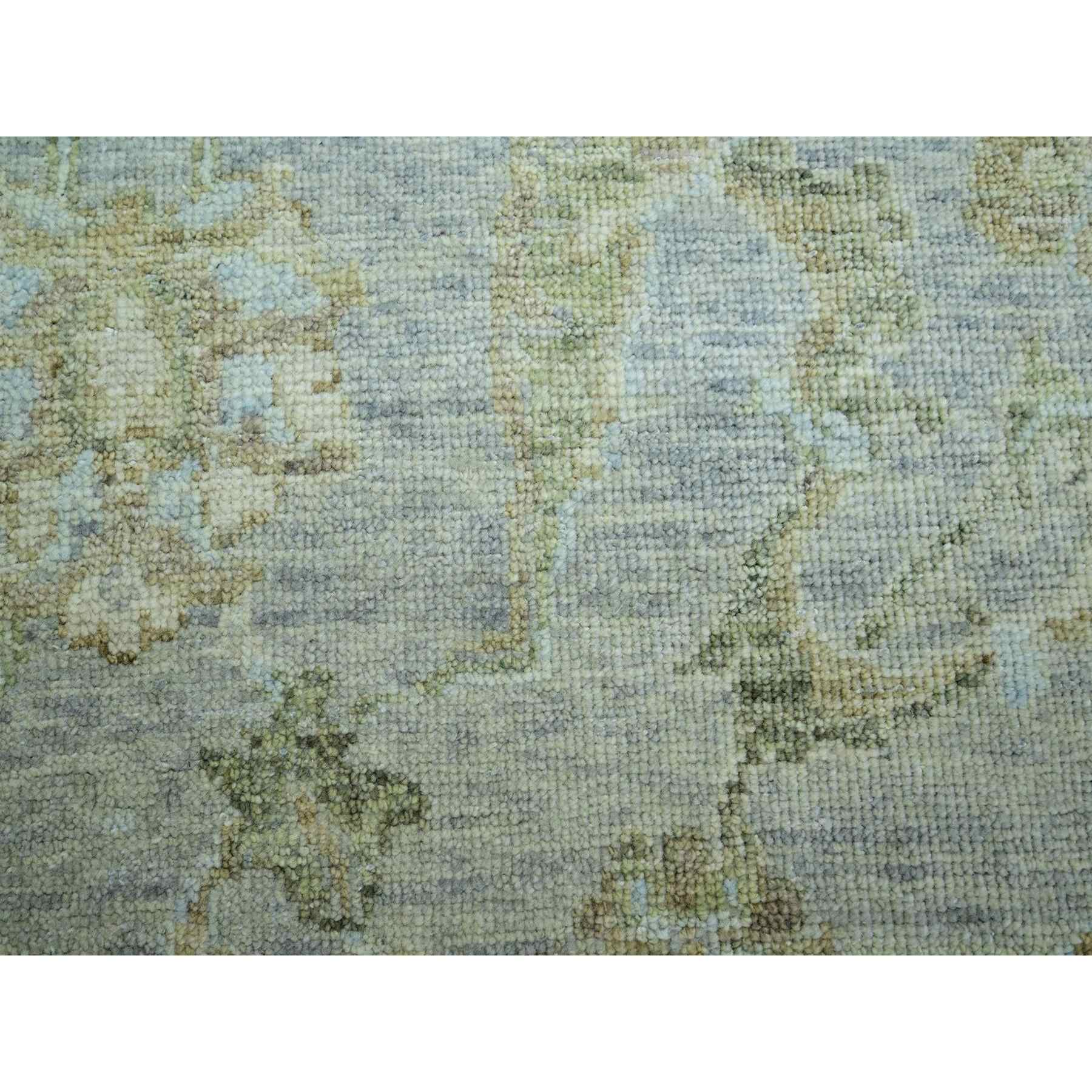 Oushak-And-Peshawar-Hand-Knotted-Rug-416545