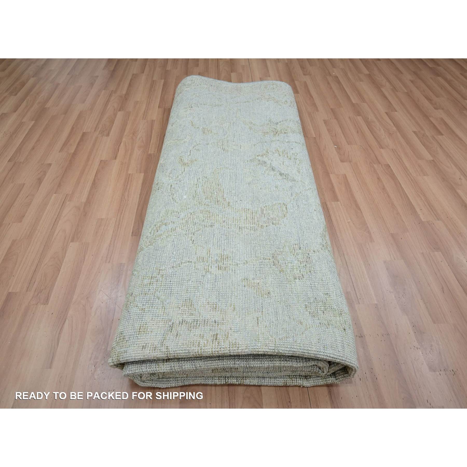 Oushak-And-Peshawar-Hand-Knotted-Rug-416545