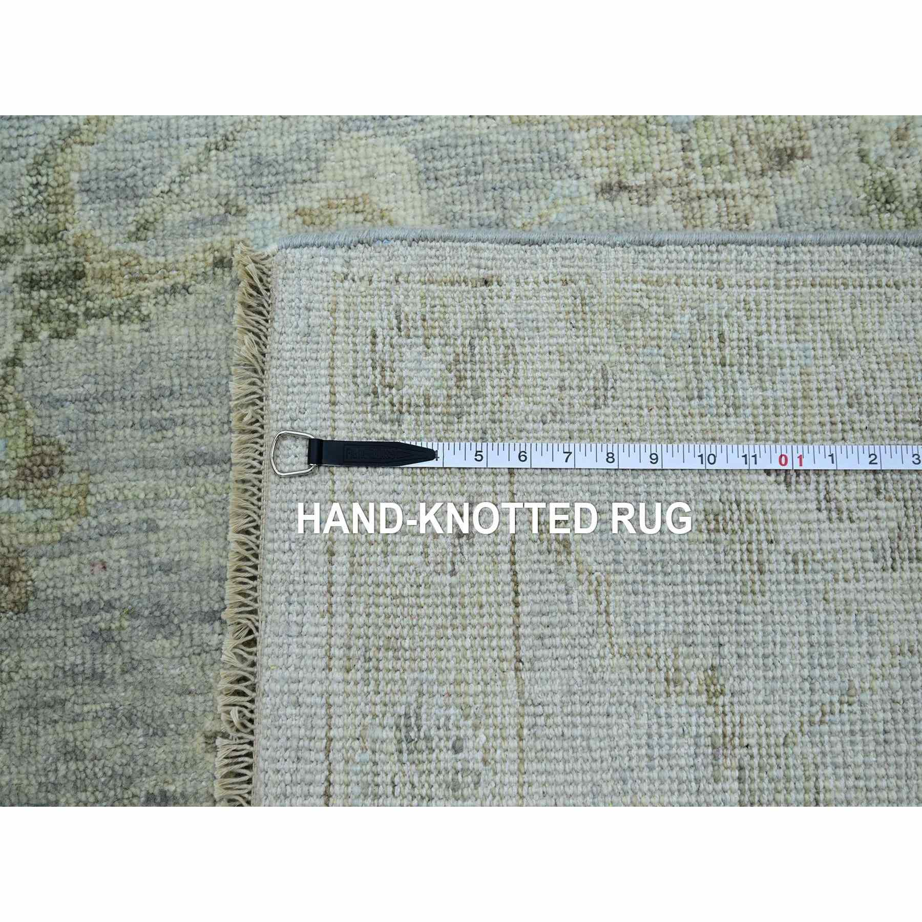 Oushak-And-Peshawar-Hand-Knotted-Rug-416545
