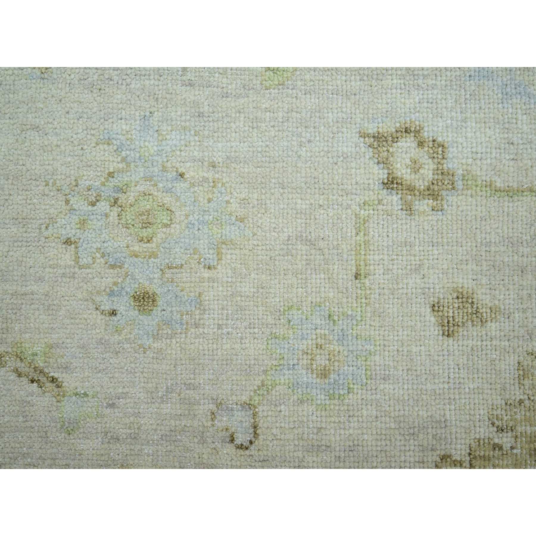 Oushak-And-Peshawar-Hand-Knotted-Rug-416550