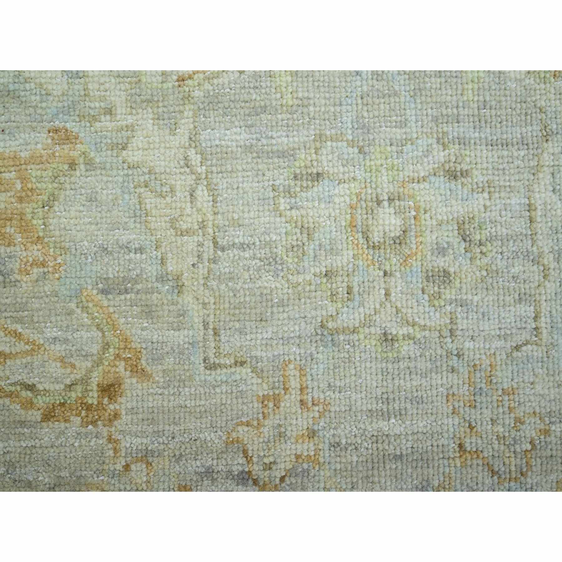 Oushak-And-Peshawar-Hand-Knotted-Rug-416560