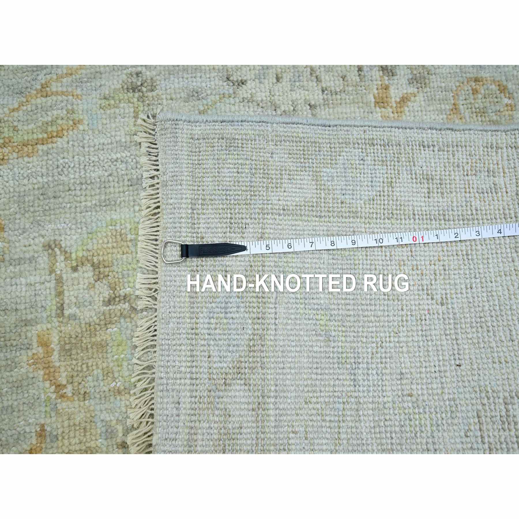 Oushak-And-Peshawar-Hand-Knotted-Rug-416560
