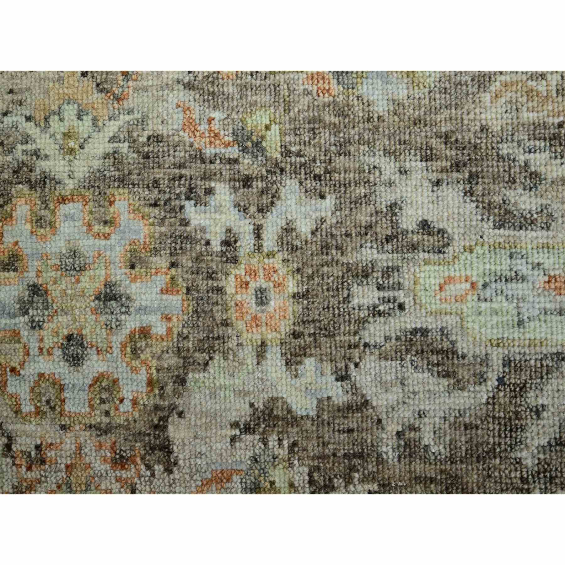 Oushak-And-Peshawar-Hand-Knotted-Rug-416565