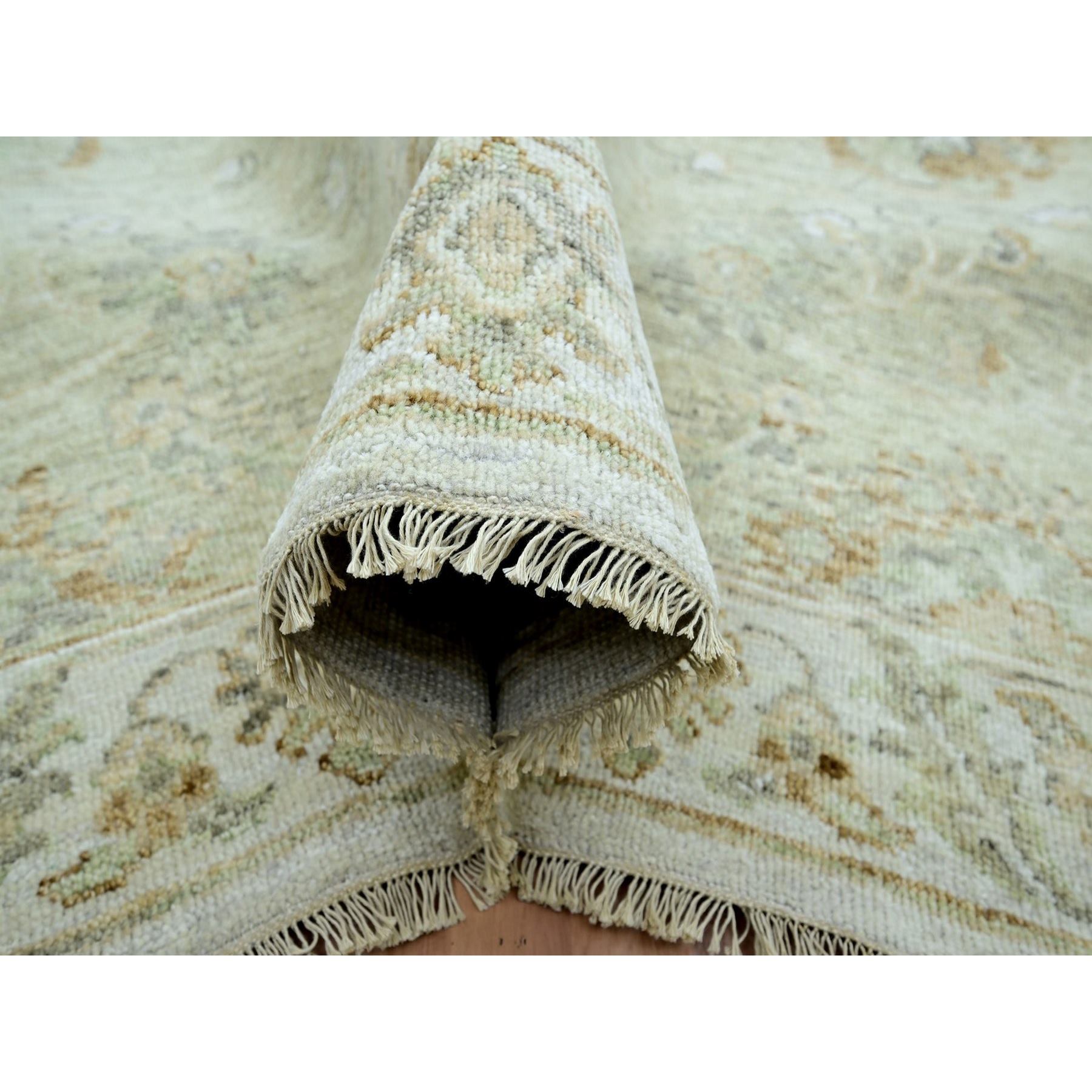 Oushak-And-Peshawar-Hand-Knotted-Rug-416570