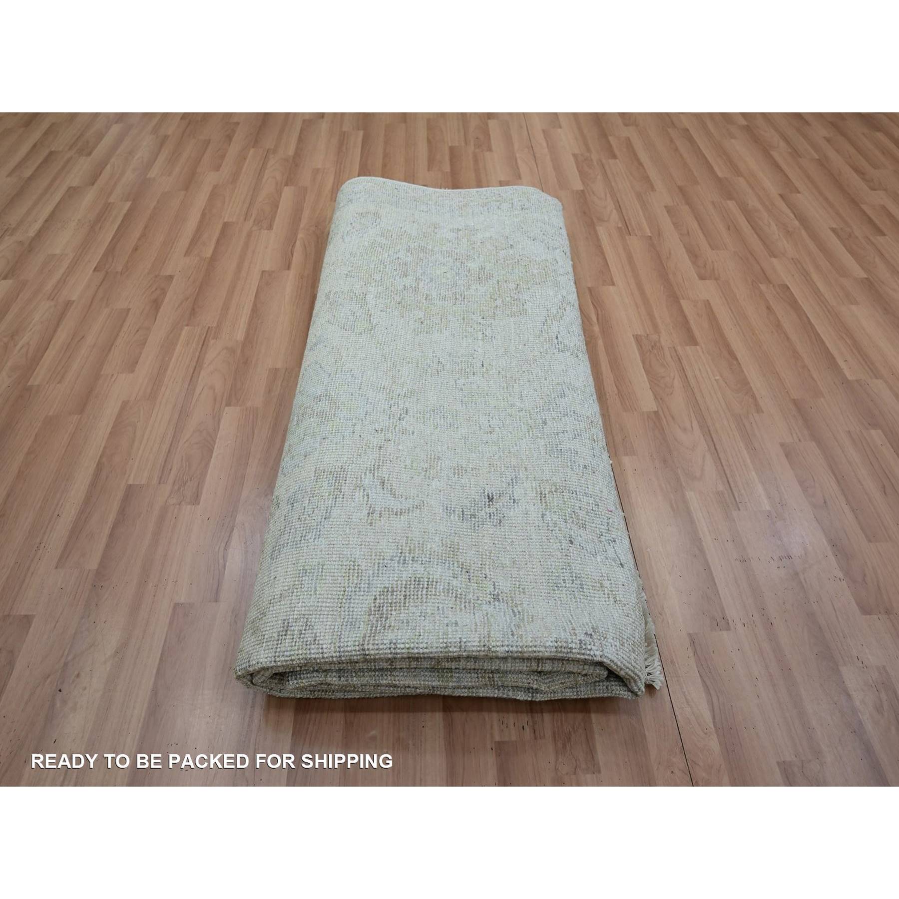 Oushak-And-Peshawar-Hand-Knotted-Rug-416575