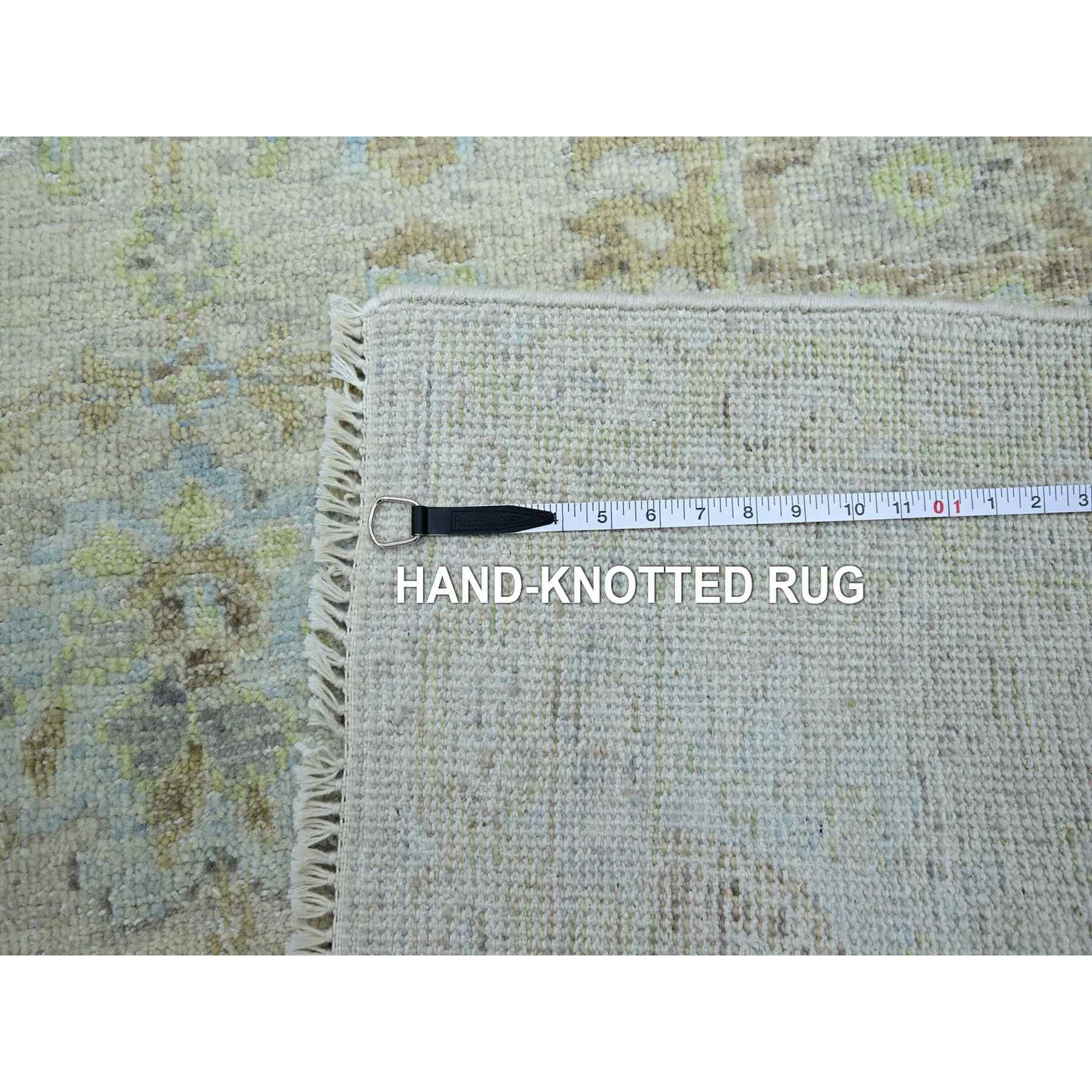 Oushak-And-Peshawar-Hand-Knotted-Rug-416575