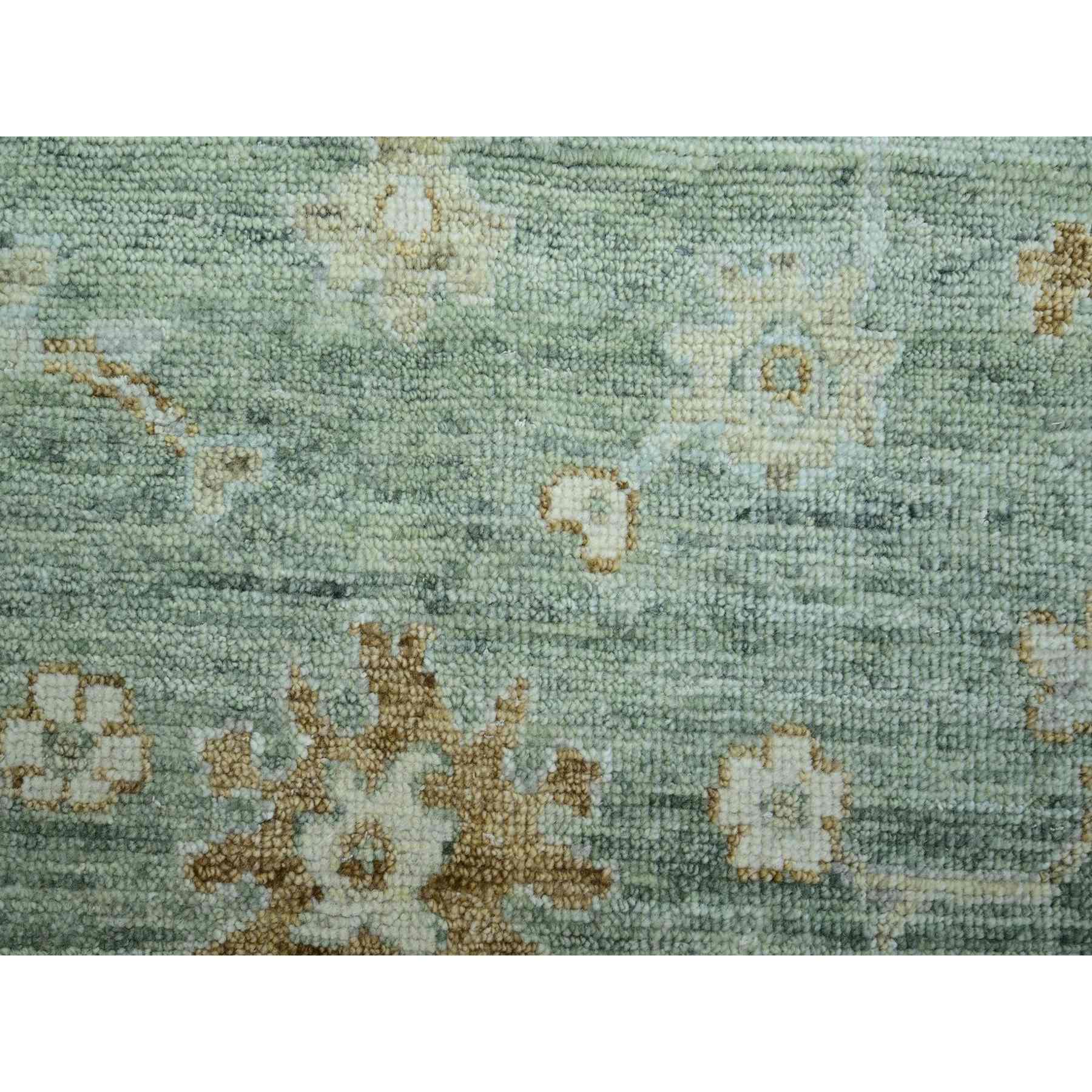 Oushak-And-Peshawar-Hand-Knotted-Rug-416580