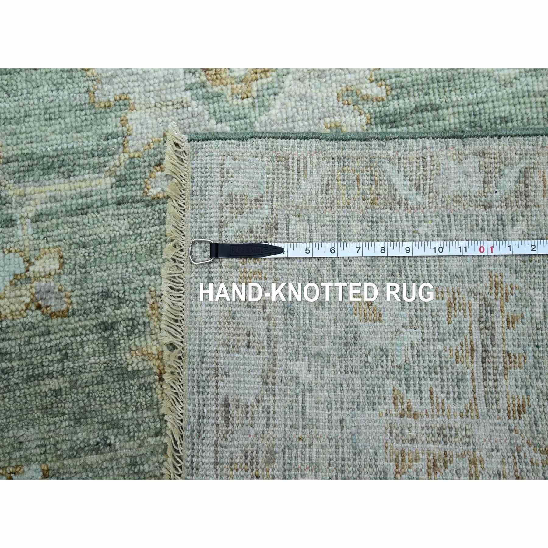 Oushak-And-Peshawar-Hand-Knotted-Rug-416580
