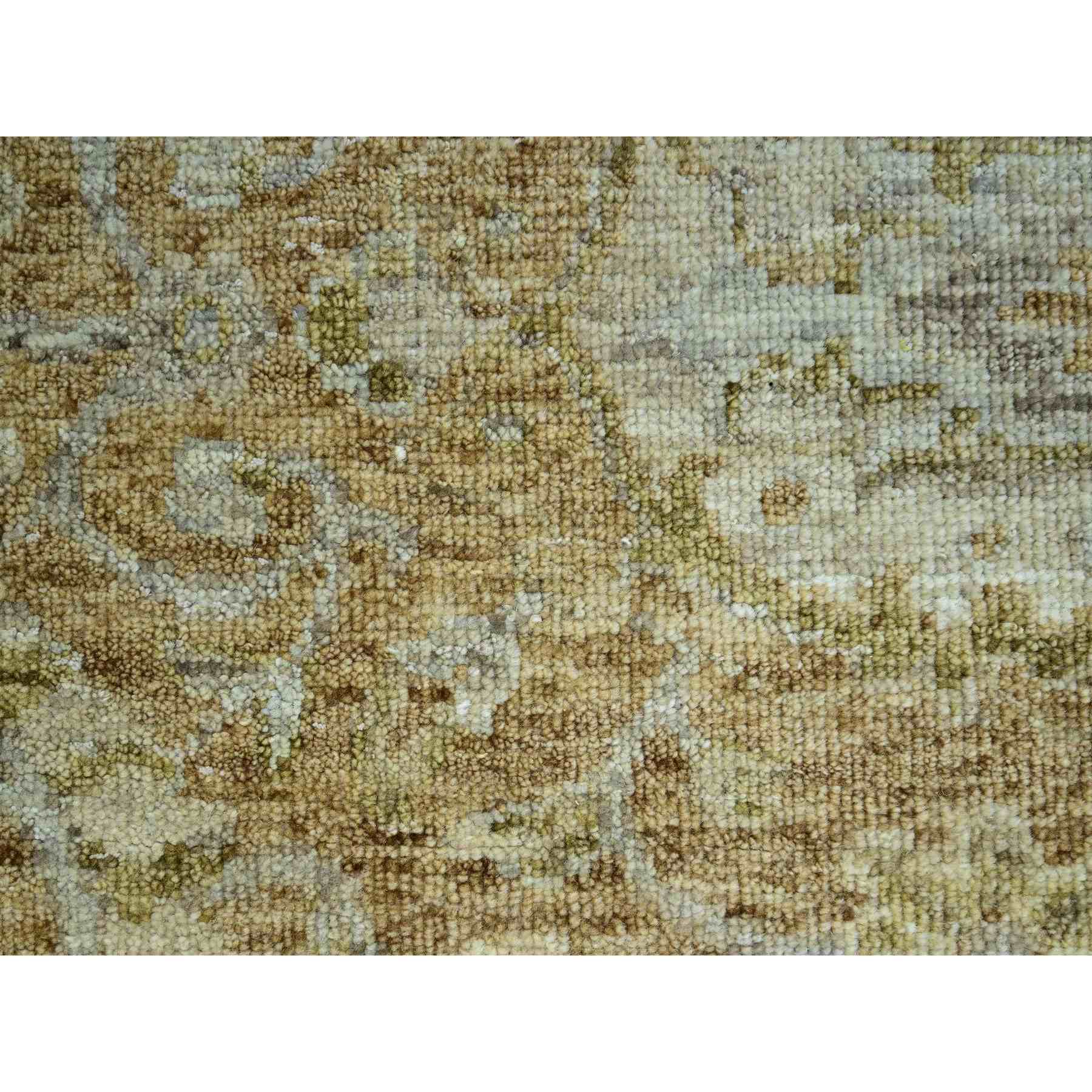 Oushak-And-Peshawar-Hand-Knotted-Rug-416585