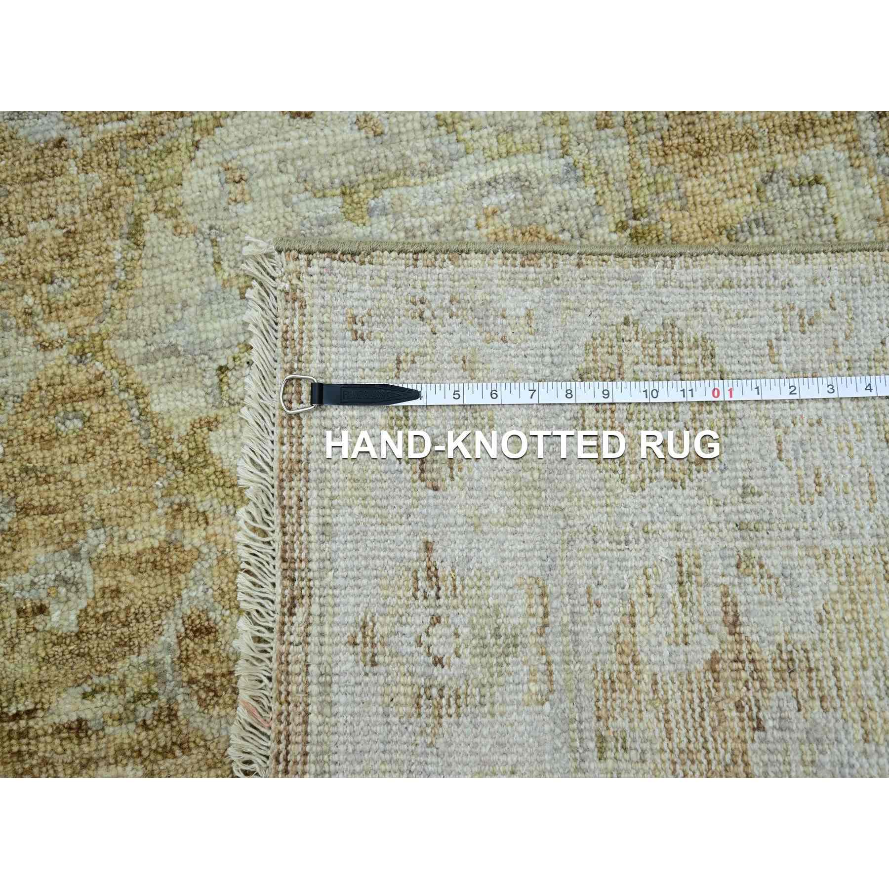 Oushak-And-Peshawar-Hand-Knotted-Rug-416585