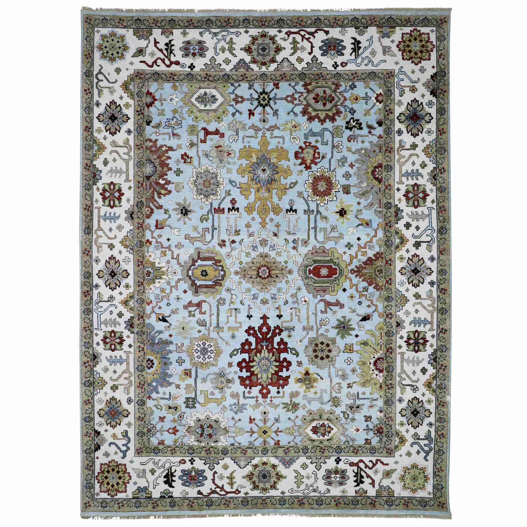Tribal-Geometric-Hand-Knotted-Rug-415535