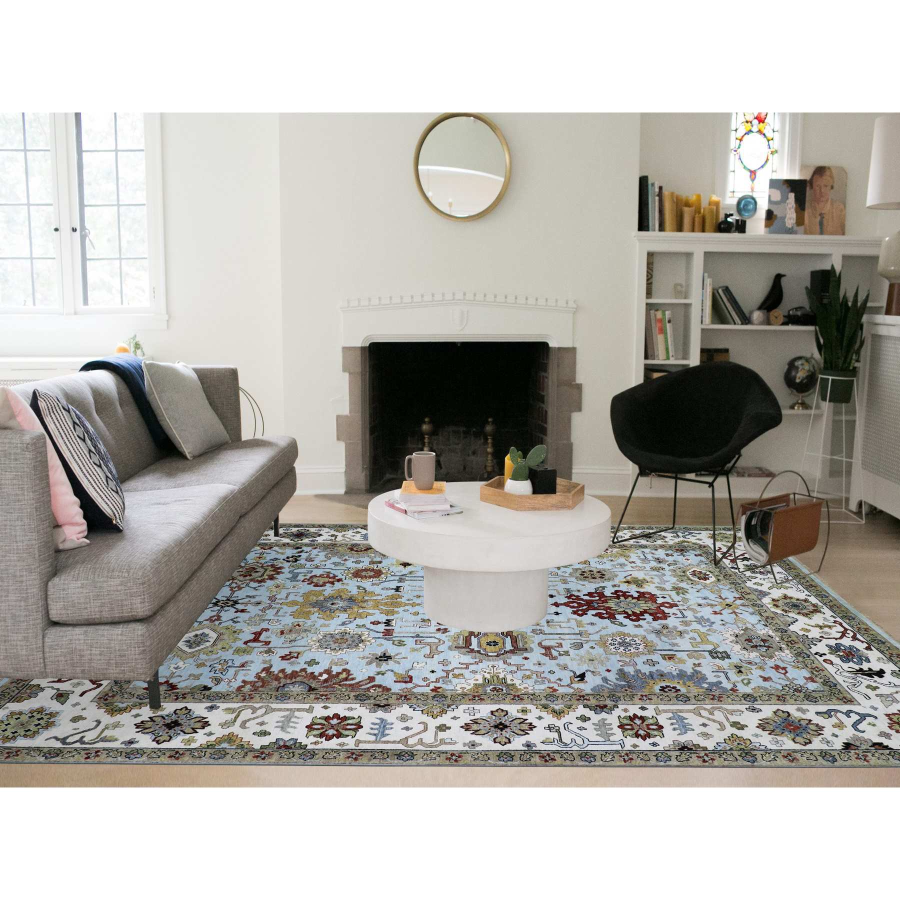 Tribal-Geometric-Hand-Knotted-Rug-415535