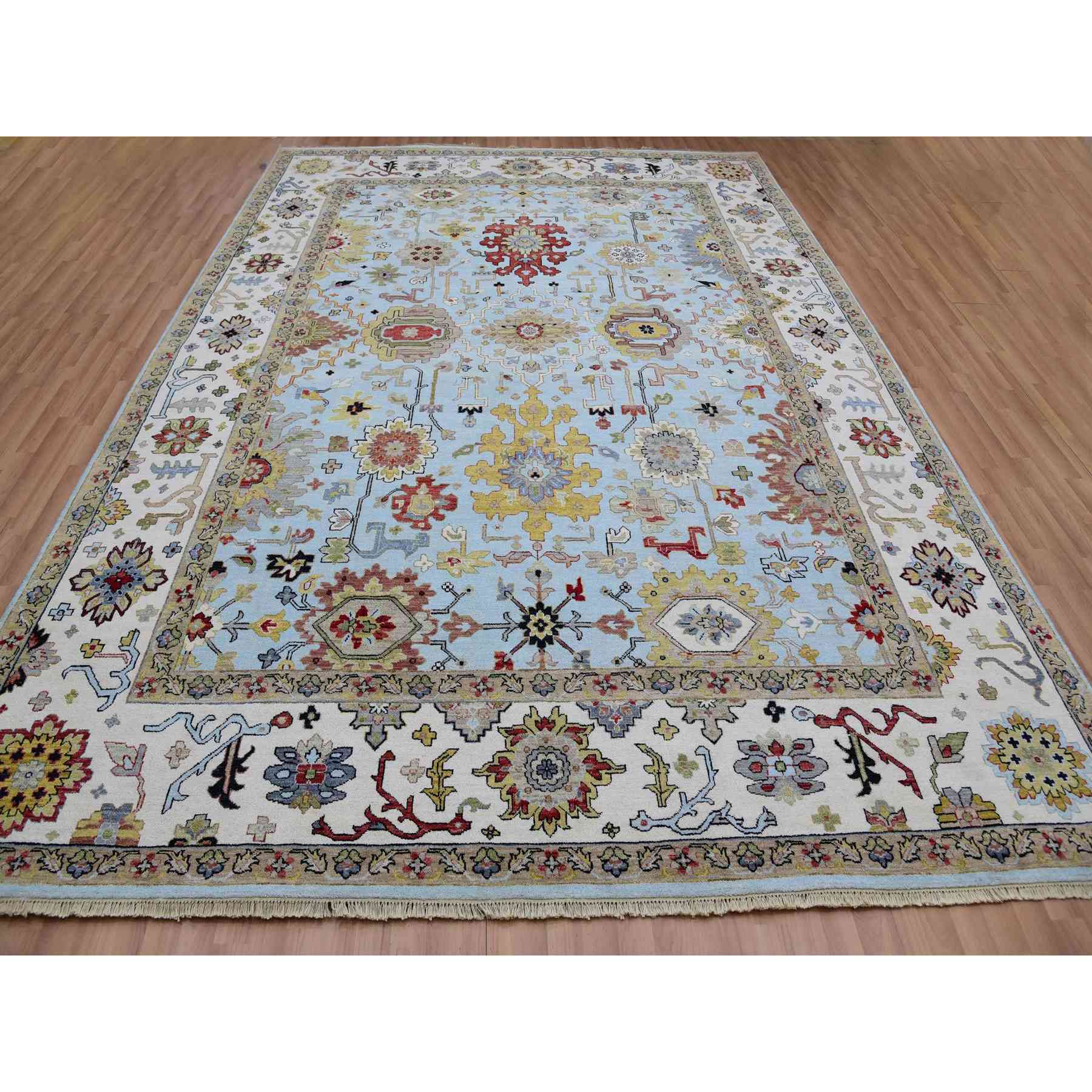 Tribal-Geometric-Hand-Knotted-Rug-415535