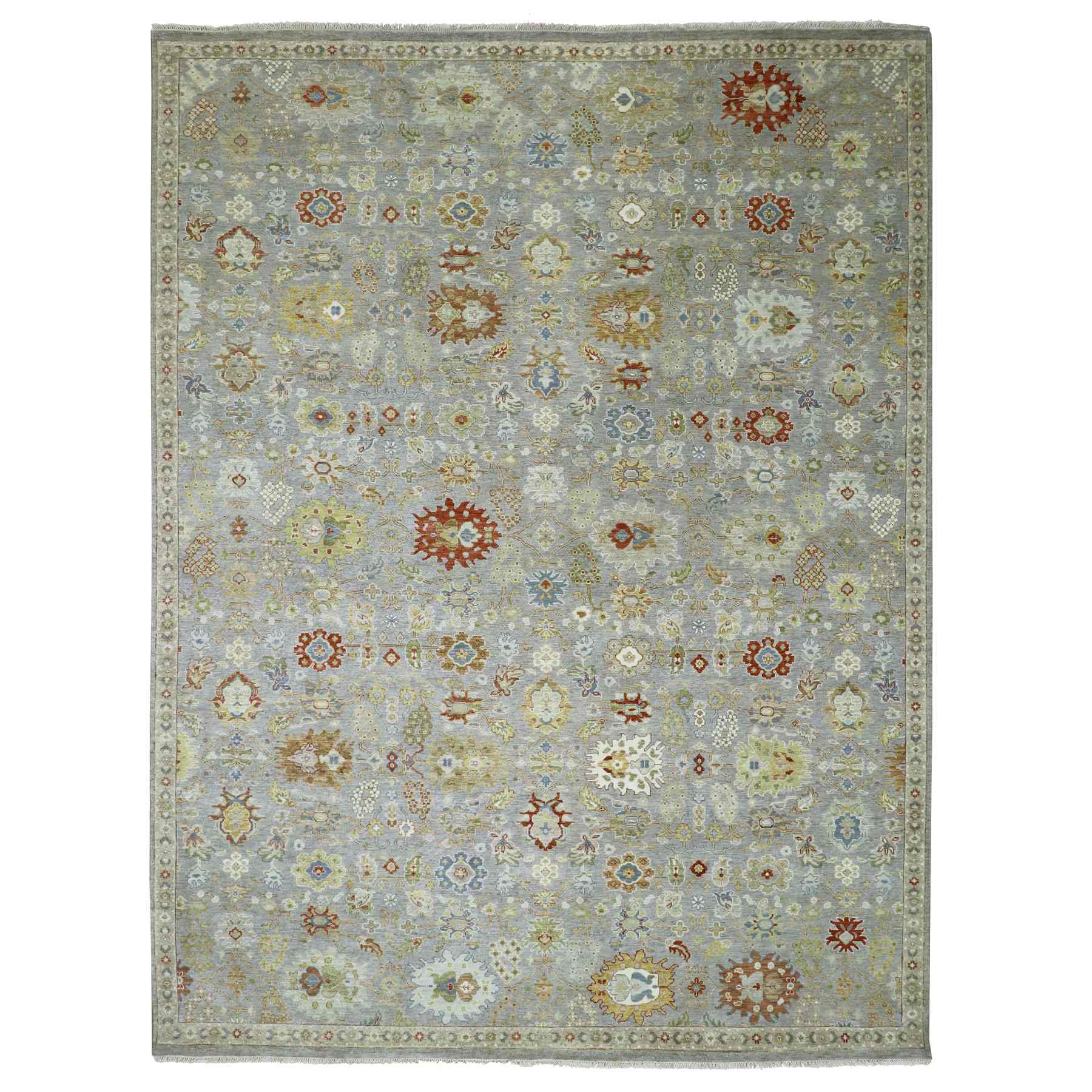 Tribal-Geometric-Hand-Knotted-Rug-415990