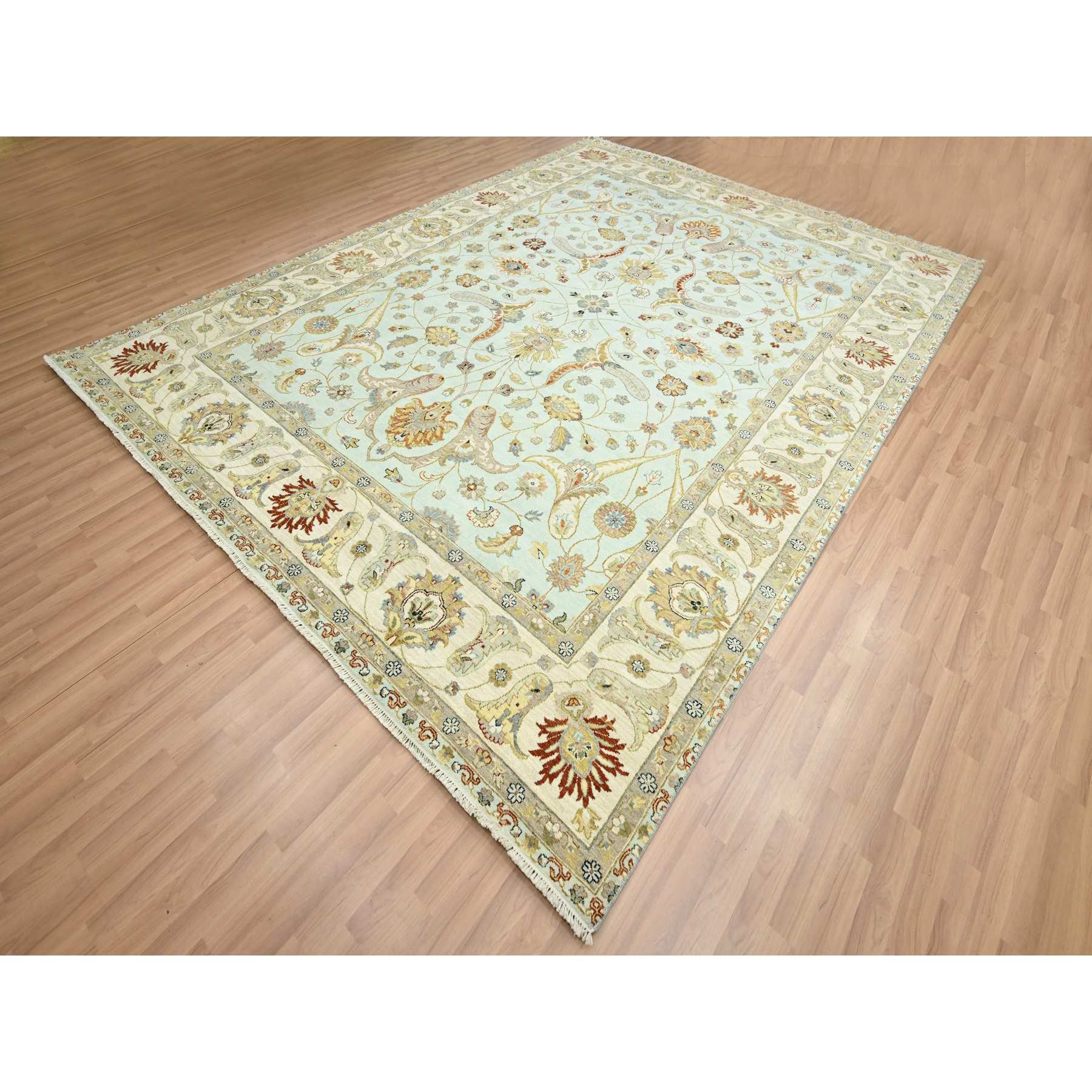 Tribal-Geometric-Hand-Knotted-Rug-415995
