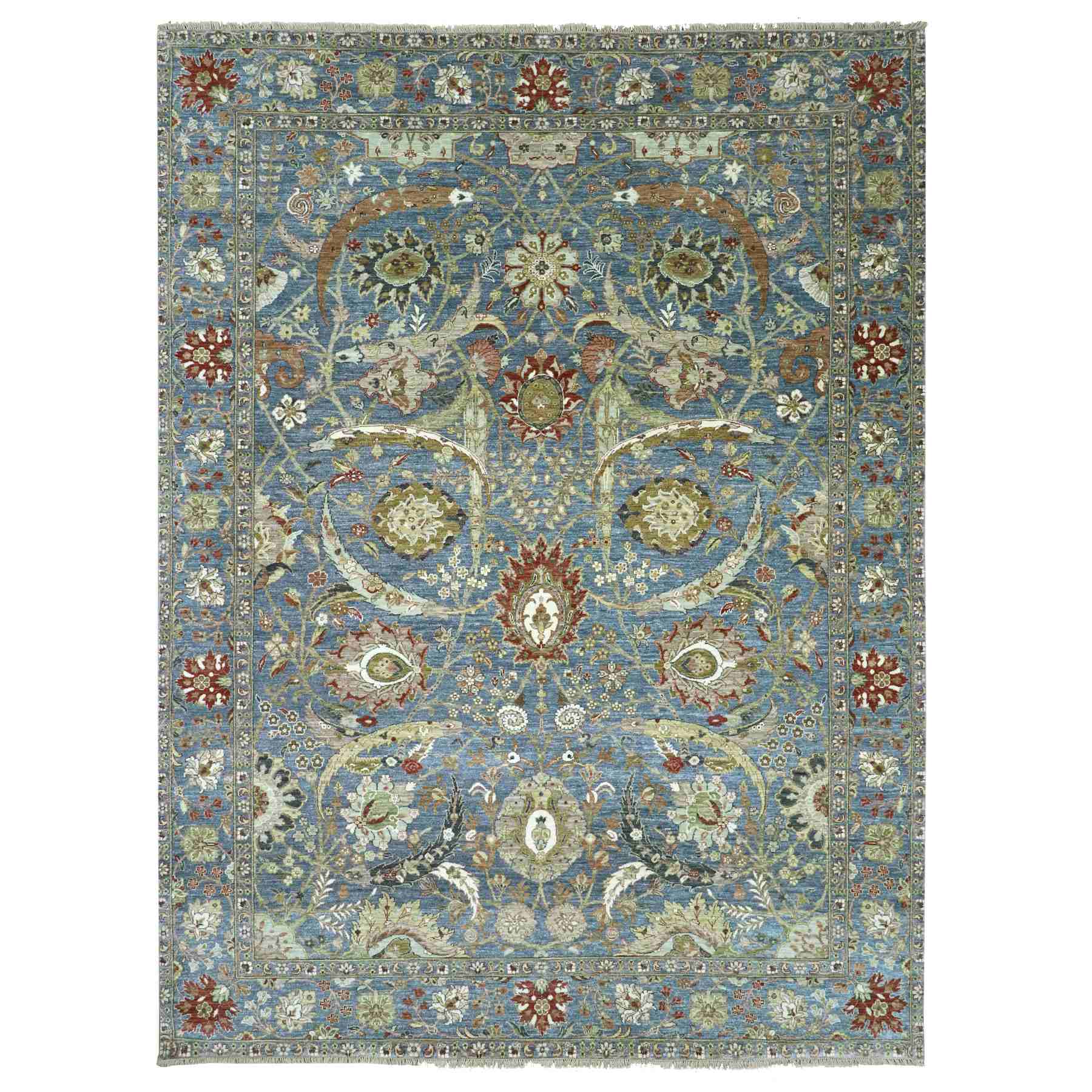 Tribal-Geometric-Hand-Knotted-Rug-416460