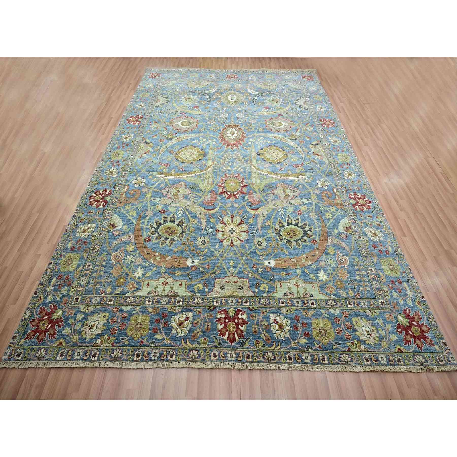 Tribal-Geometric-Hand-Knotted-Rug-416460