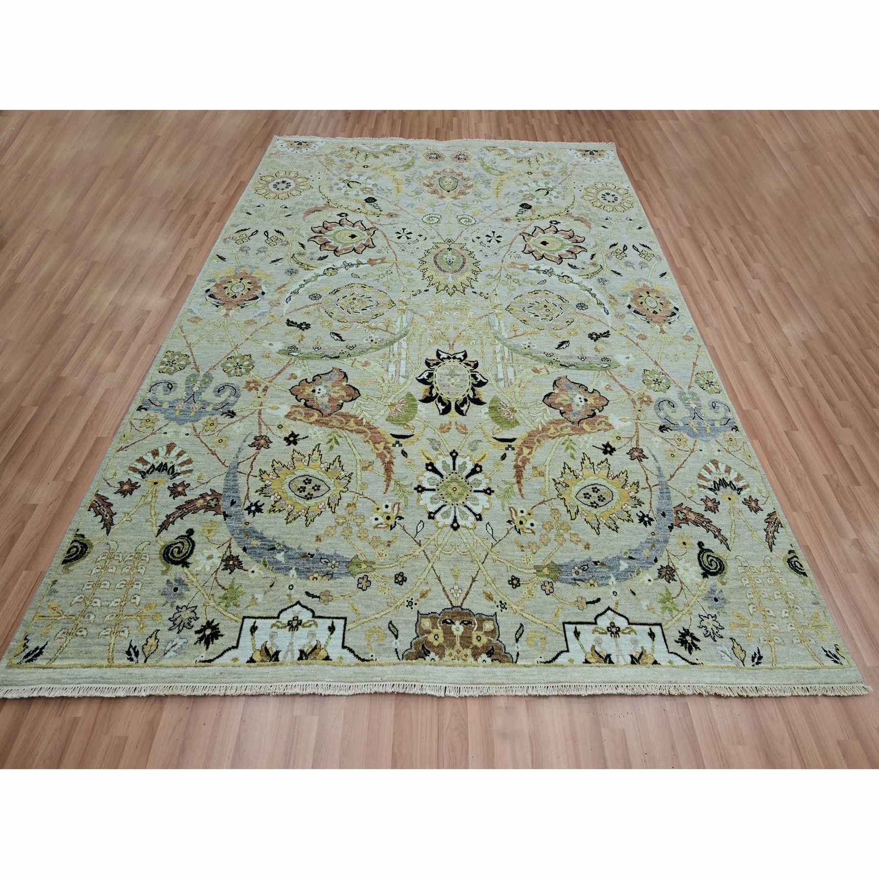Tribal-Geometric-Hand-Knotted-Rug-416480