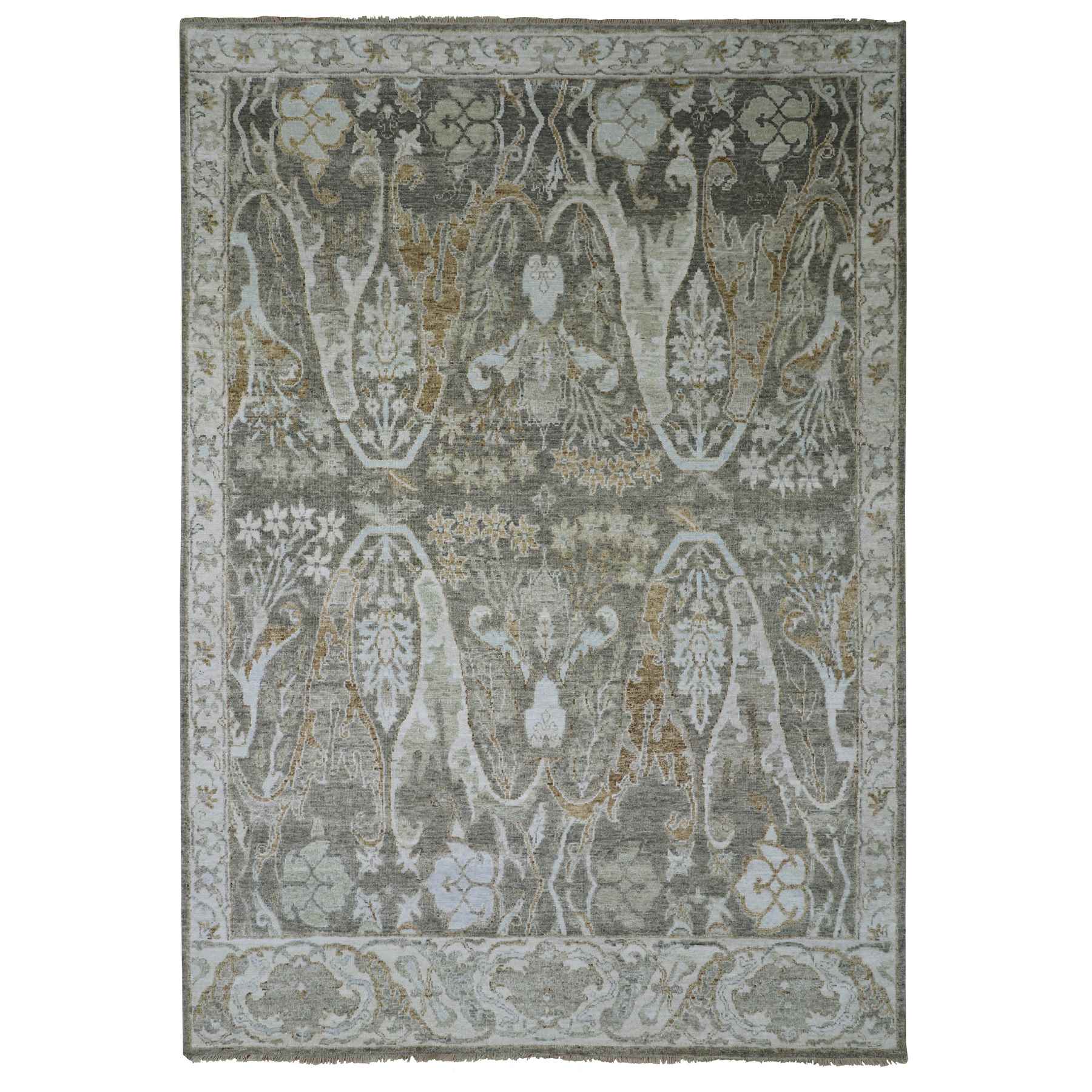 Tribal-Geometric-Hand-Knotted-Rug-416515