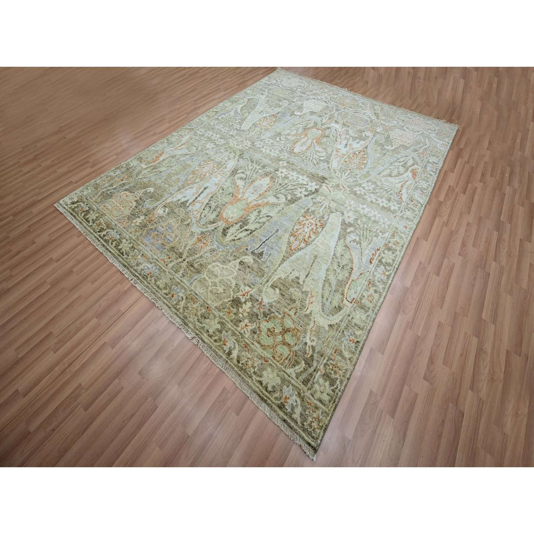 Tribal-Geometric-Hand-Knotted-Rug-416555