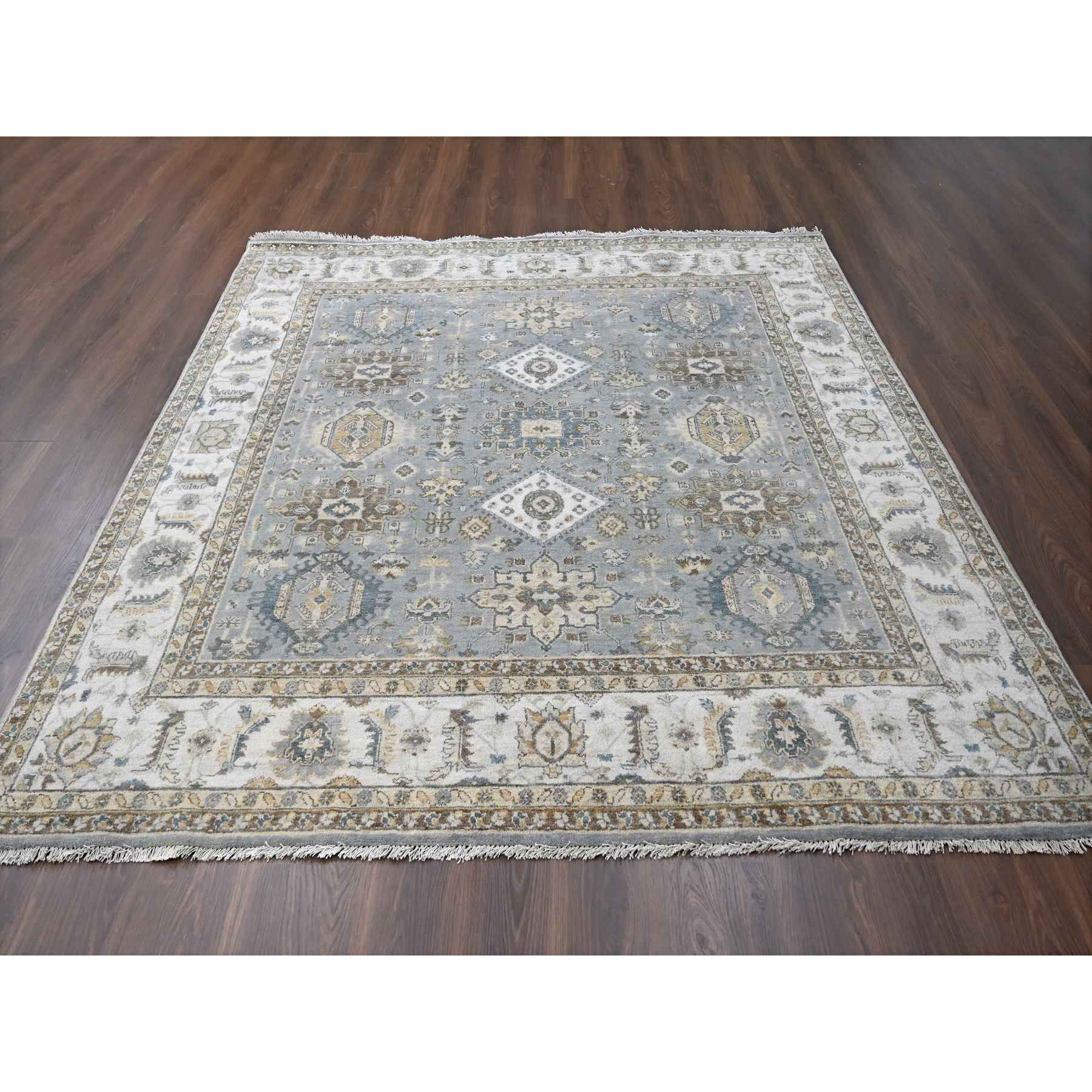 Heriz-Hand-Knotted-Rug-421025