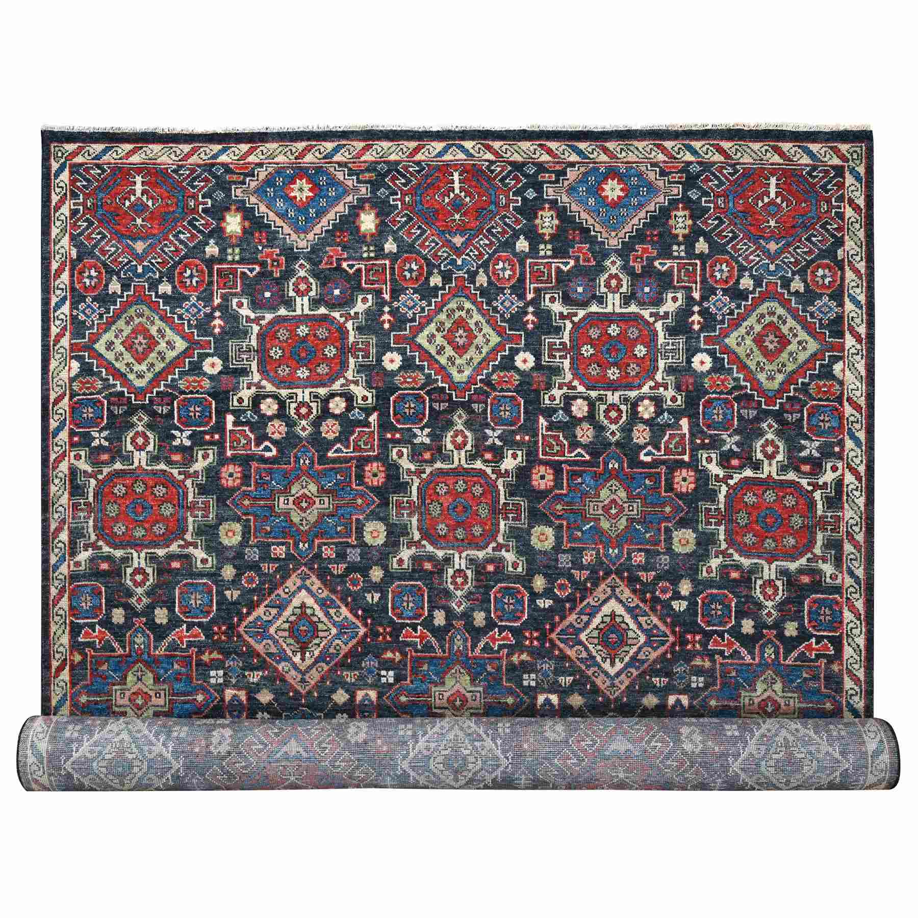 Heriz-Hand-Knotted-Rug-421885