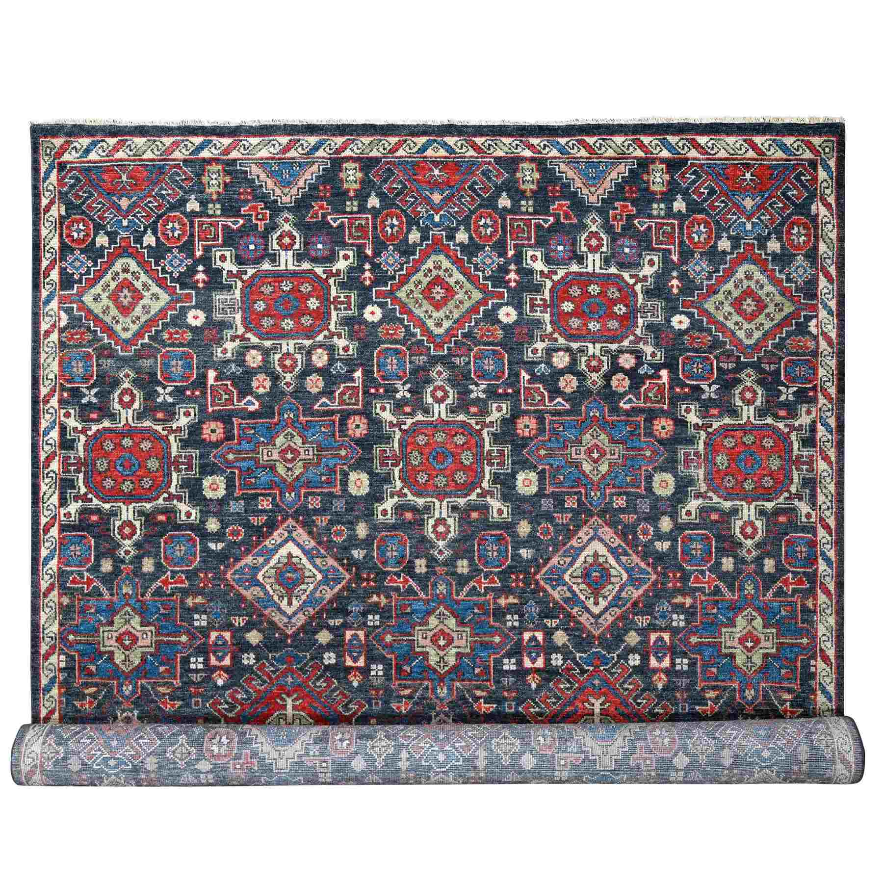 Heriz-Hand-Knotted-Rug-421935
