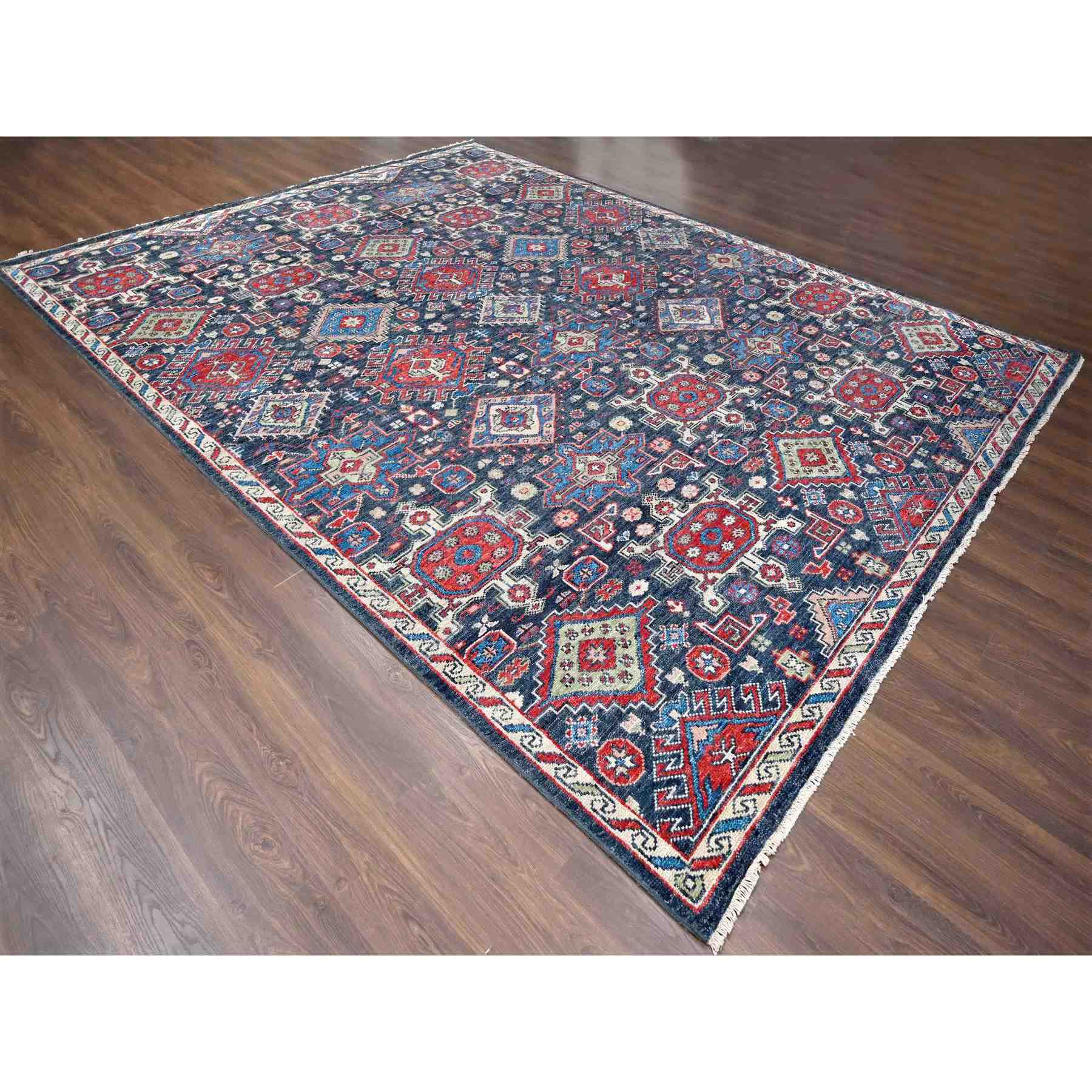 Heriz-Hand-Knotted-Rug-421935