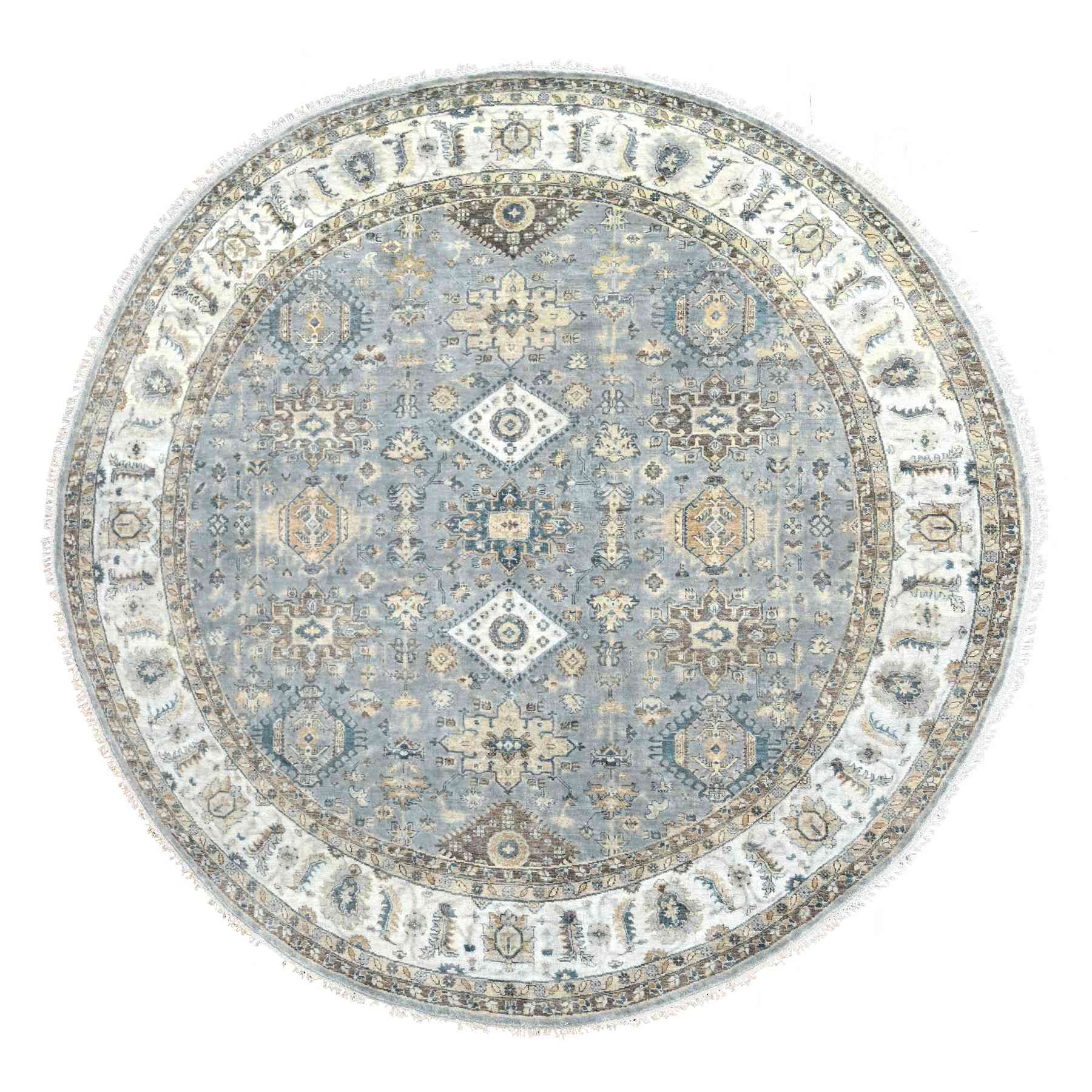 Heriz-Hand-Knotted-Rug-422075