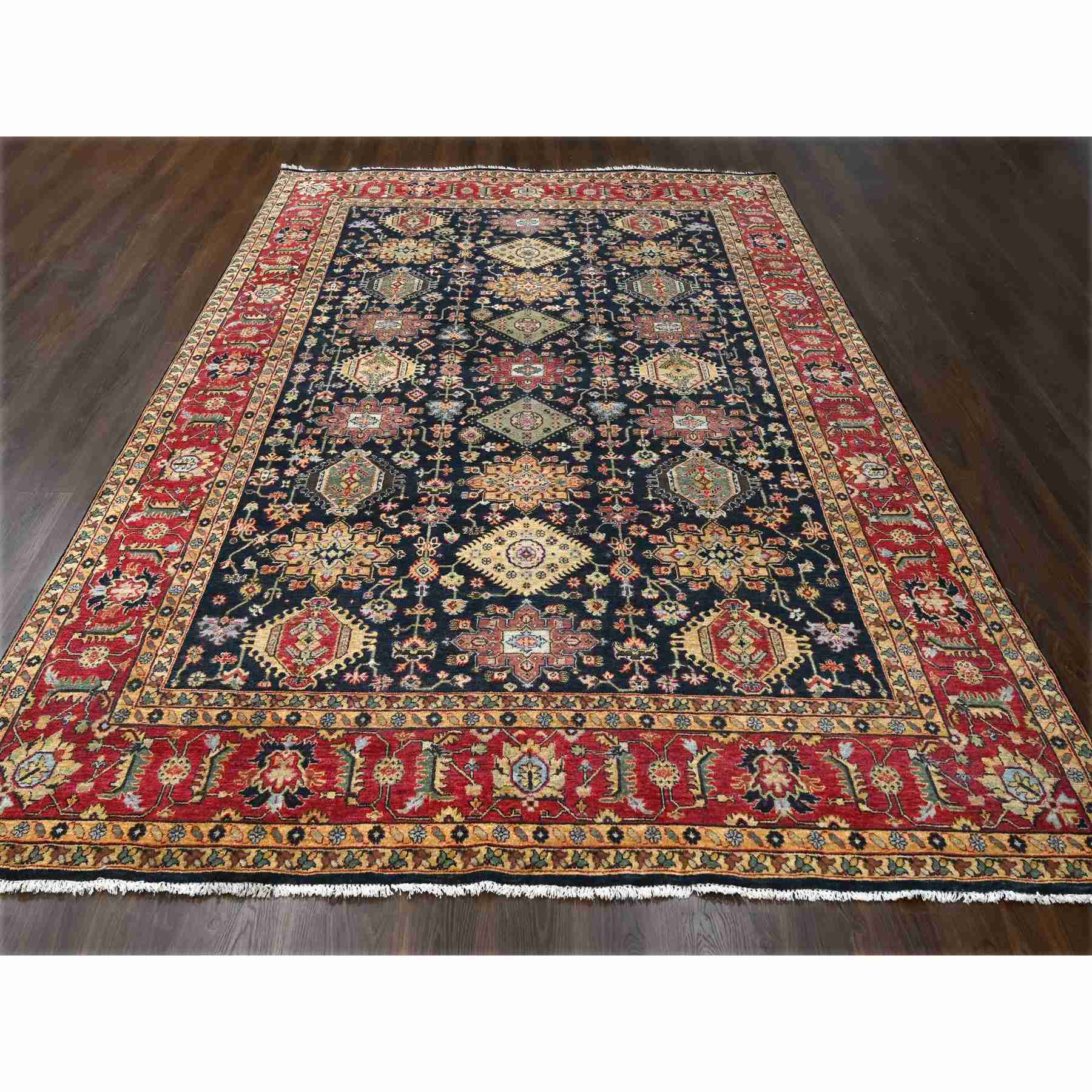 Heriz-Hand-Knotted-Rug-422285
