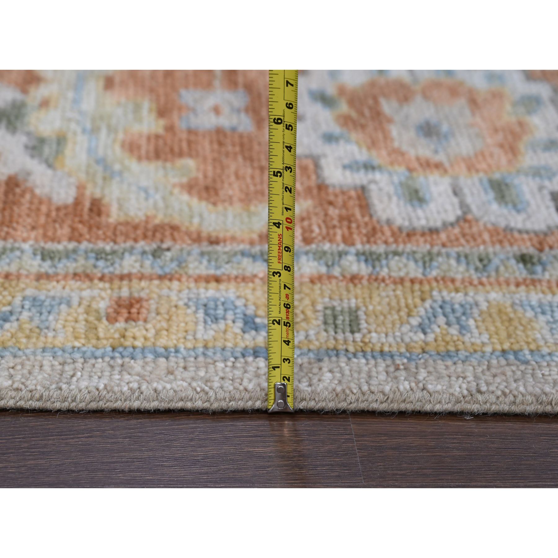 Oushak-And-Peshawar-Hand-Knotted-Rug-420130