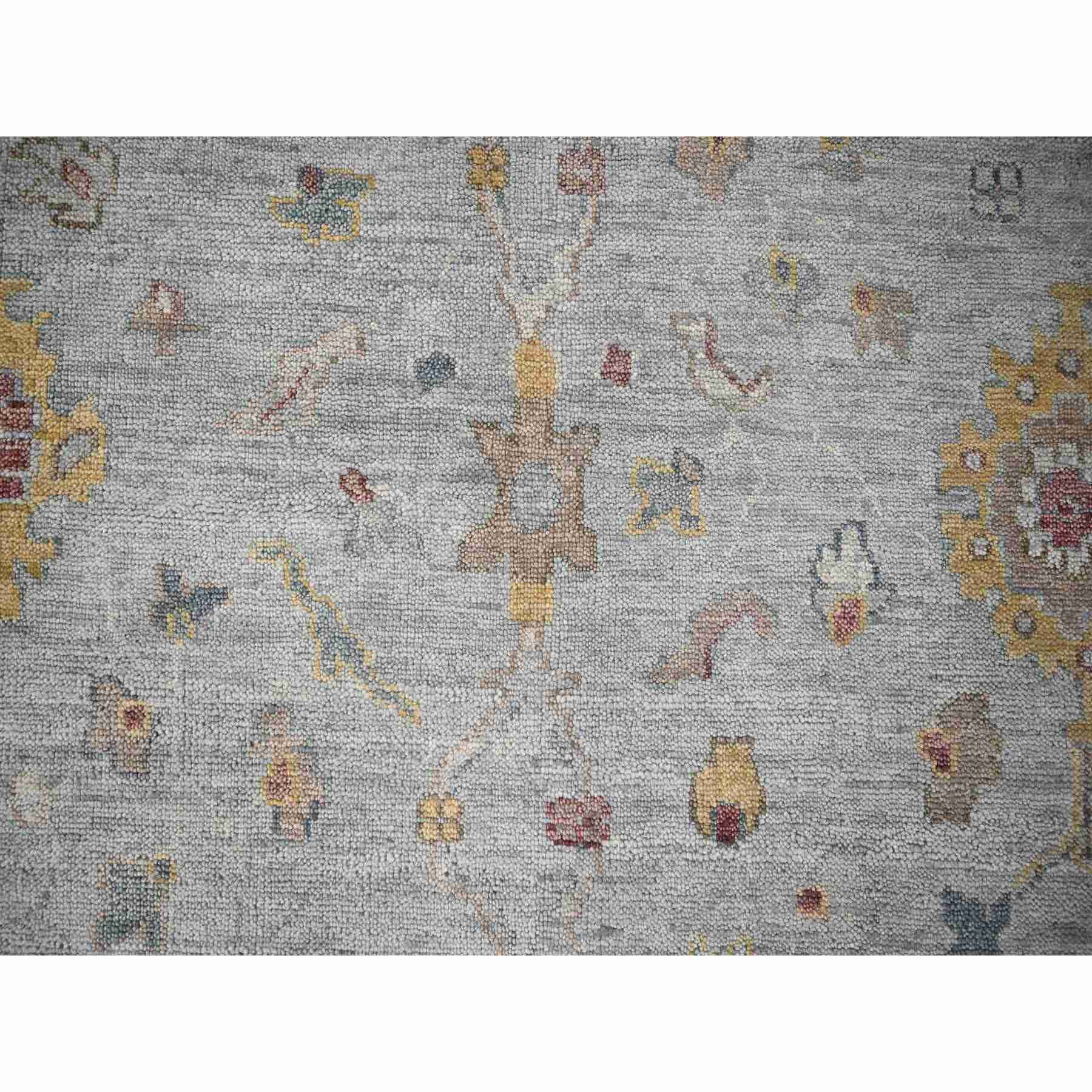 Oushak-And-Peshawar-Hand-Knotted-Rug-420490