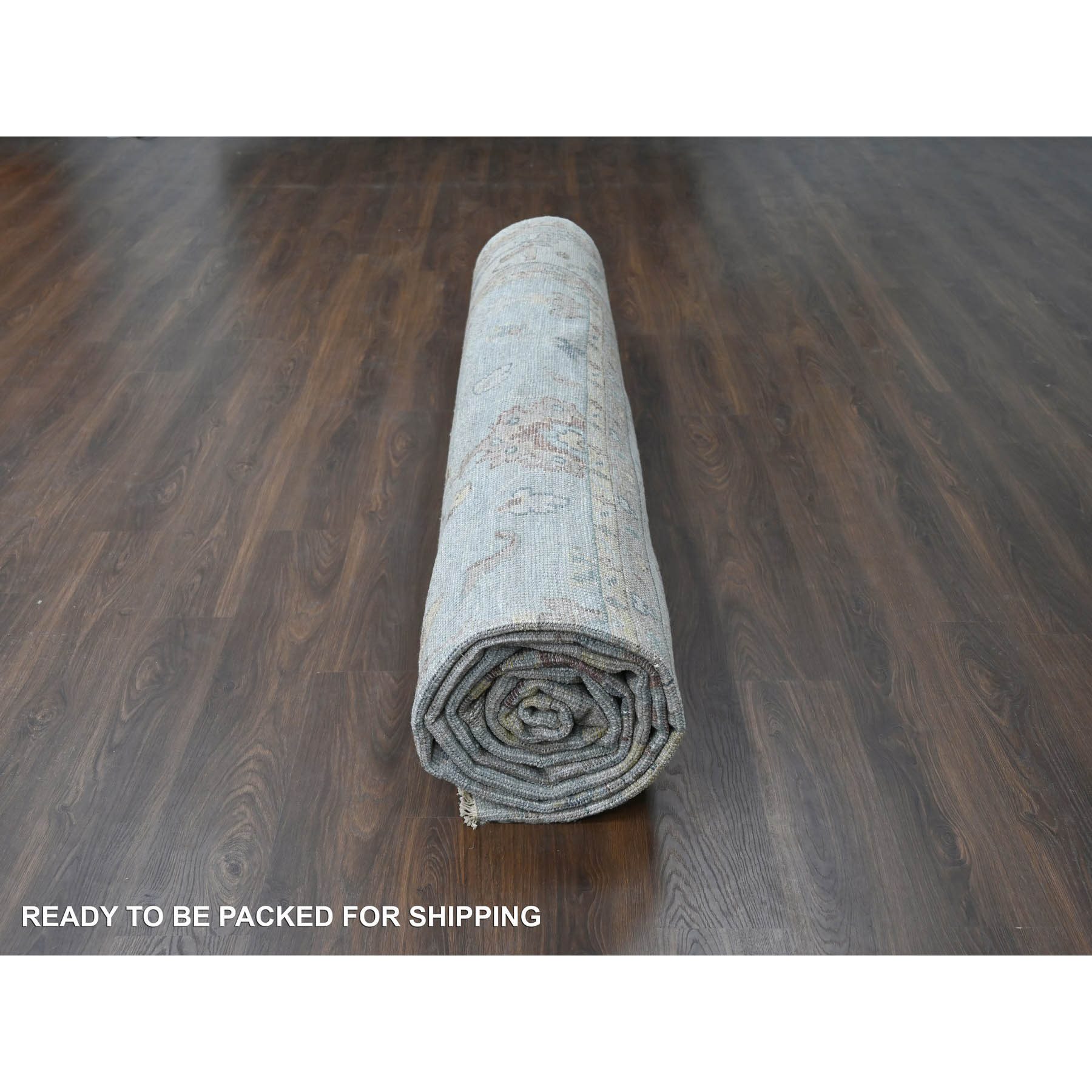 Oushak-And-Peshawar-Hand-Knotted-Rug-420490