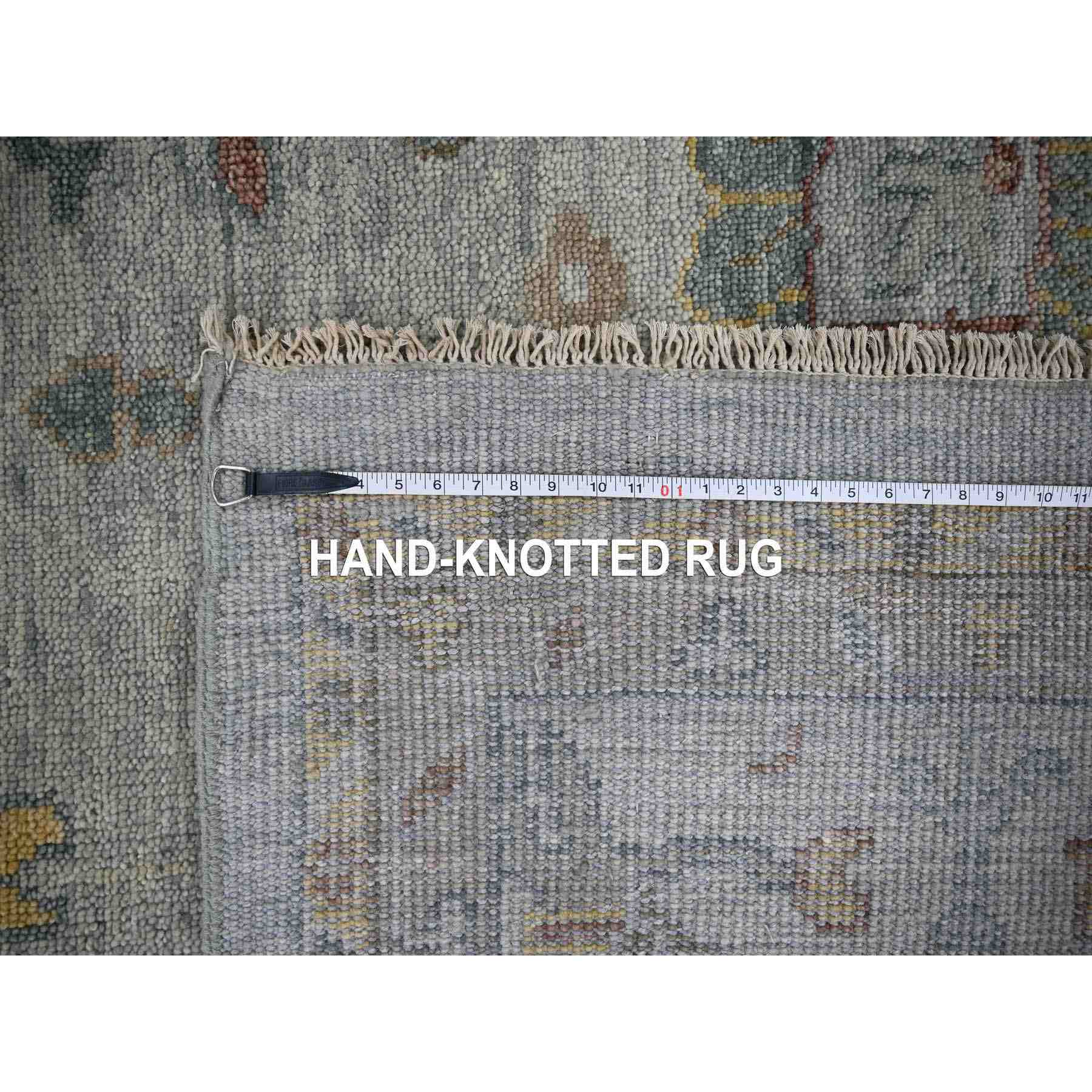 Oushak-And-Peshawar-Hand-Knotted-Rug-420490