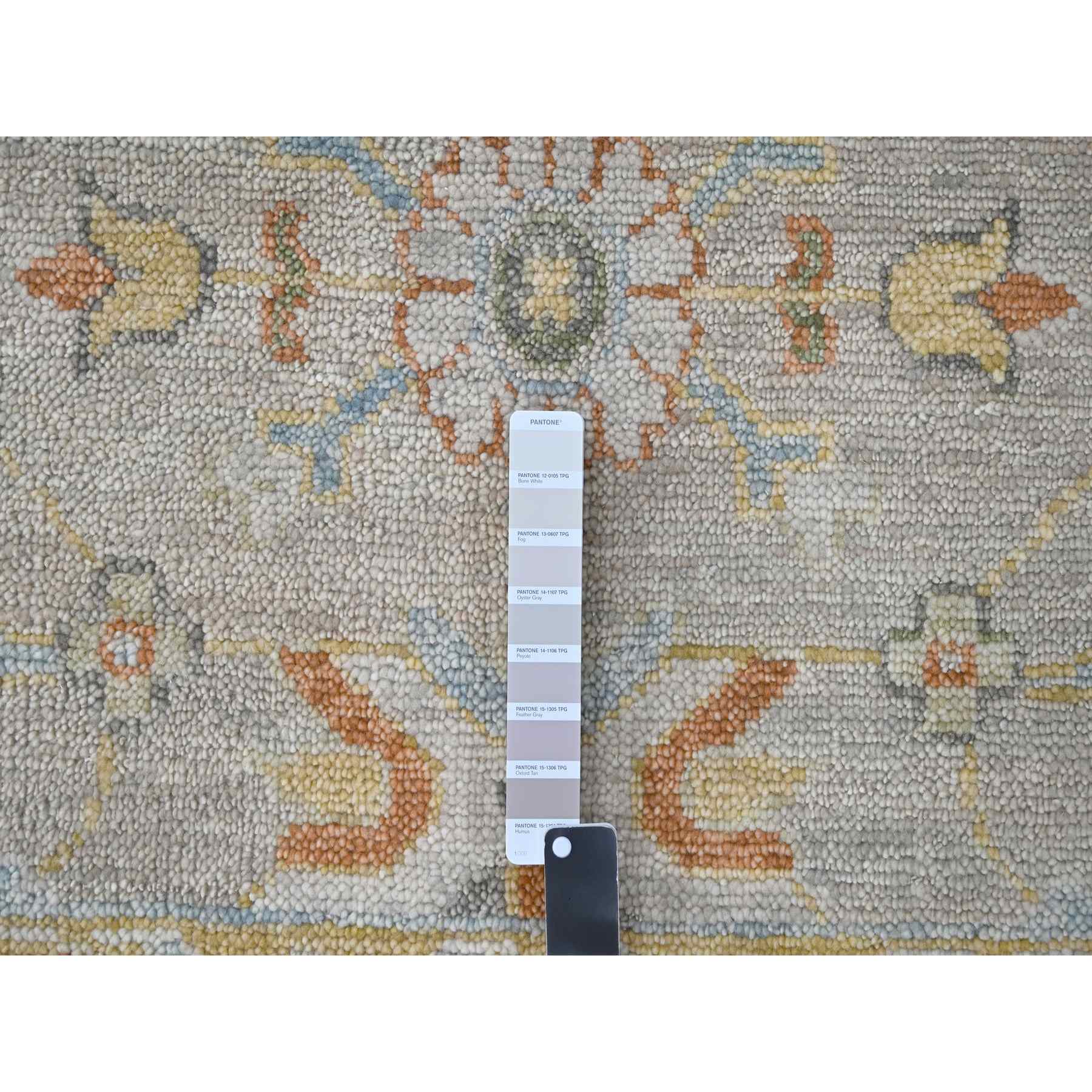 Oushak-And-Peshawar-Hand-Knotted-Rug-420650