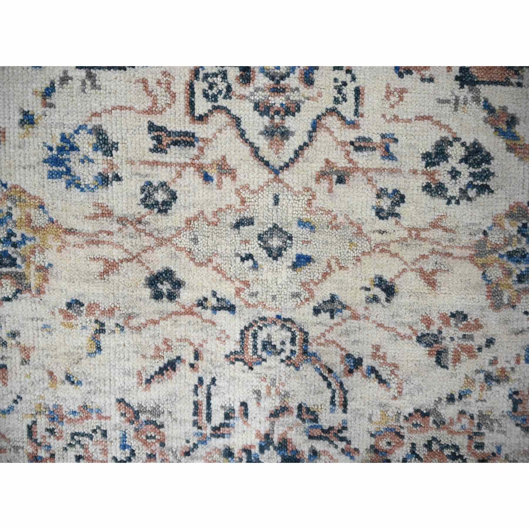 Oushak-And-Peshawar-Hand-Knotted-Rug-421425