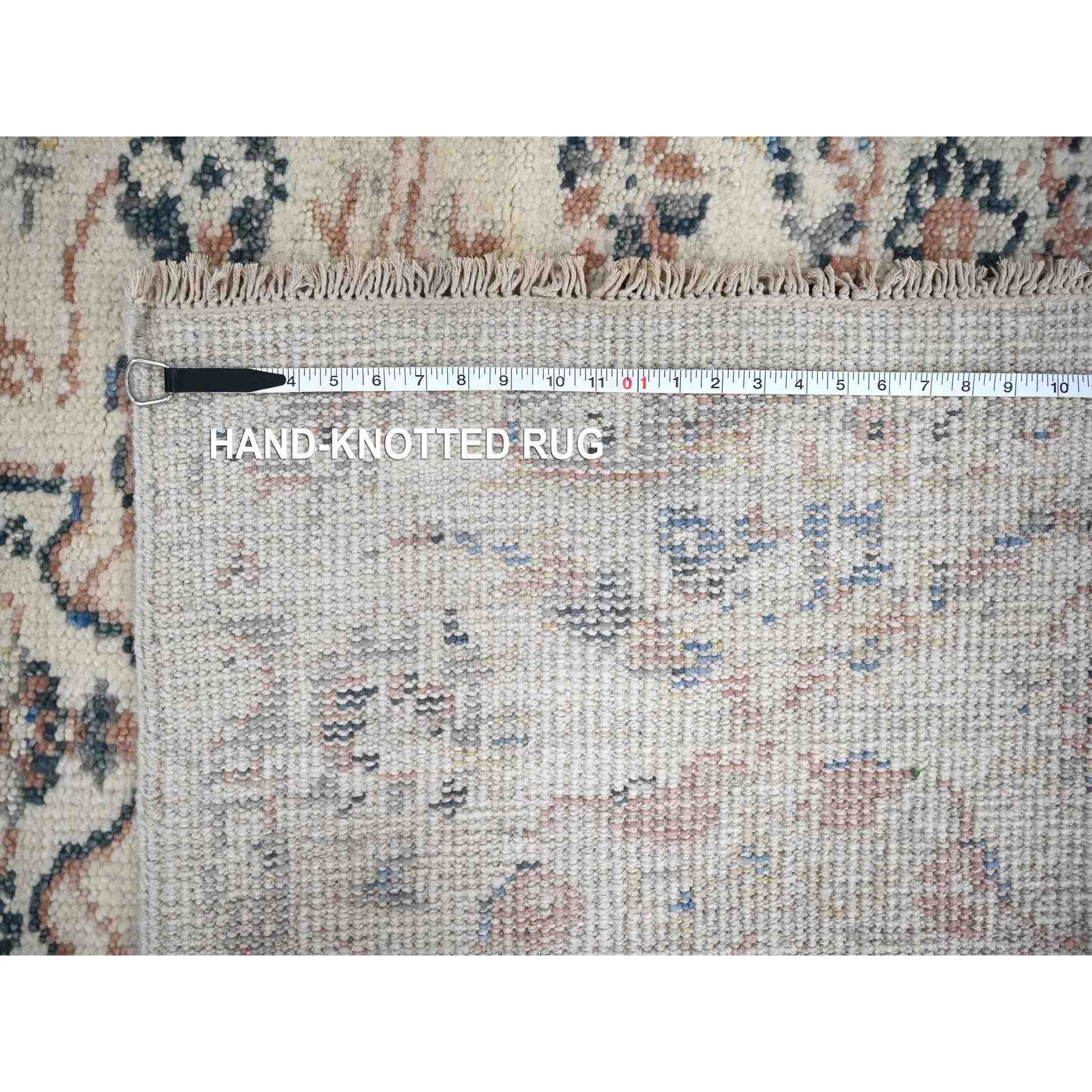 Oushak-And-Peshawar-Hand-Knotted-Rug-421425