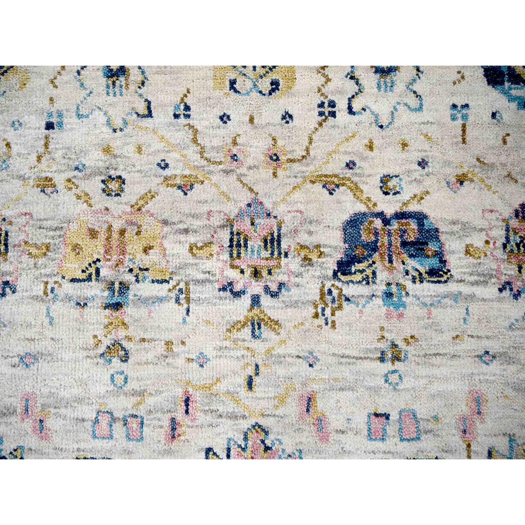 Oushak-And-Peshawar-Hand-Knotted-Rug-421465
