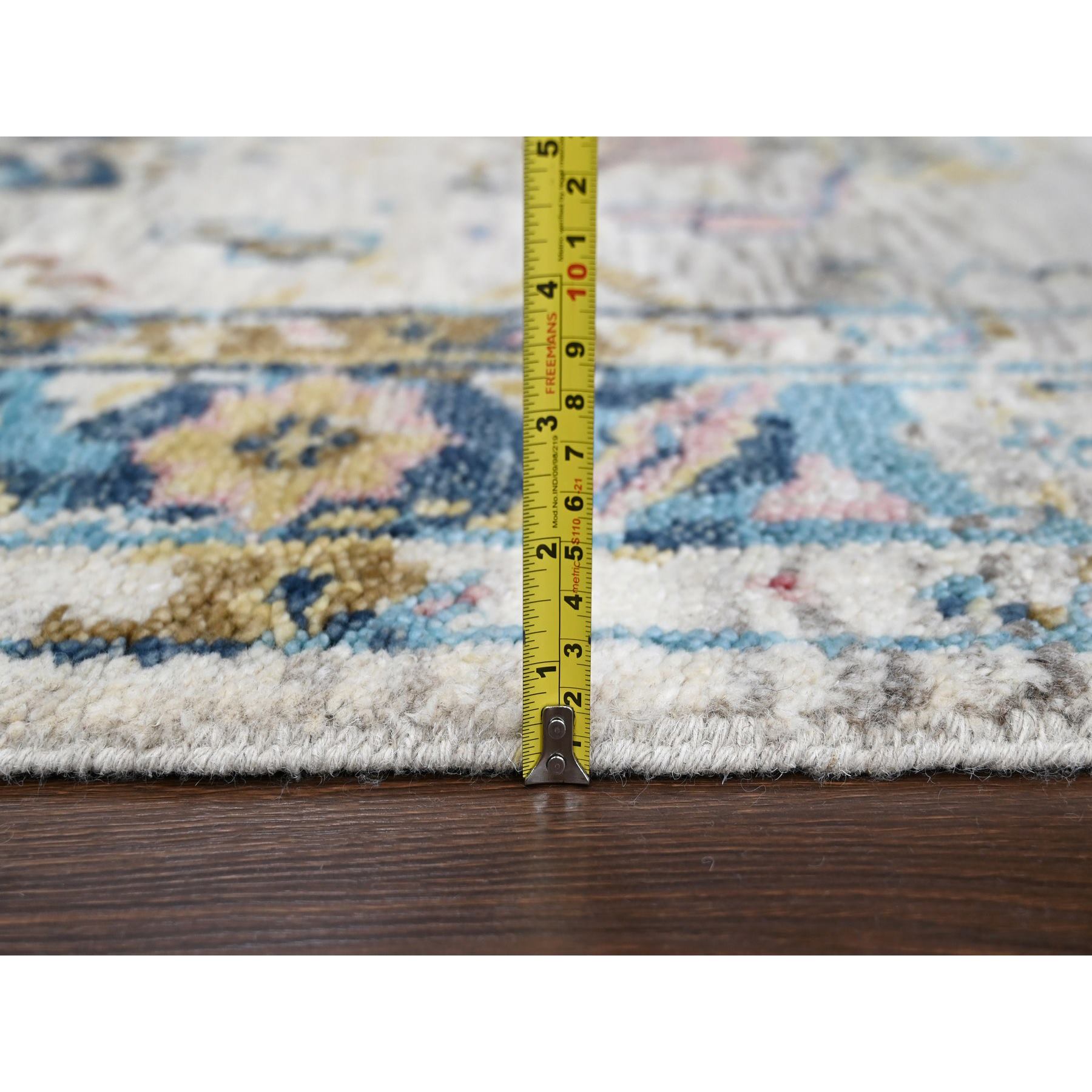 Oushak-And-Peshawar-Hand-Knotted-Rug-421465