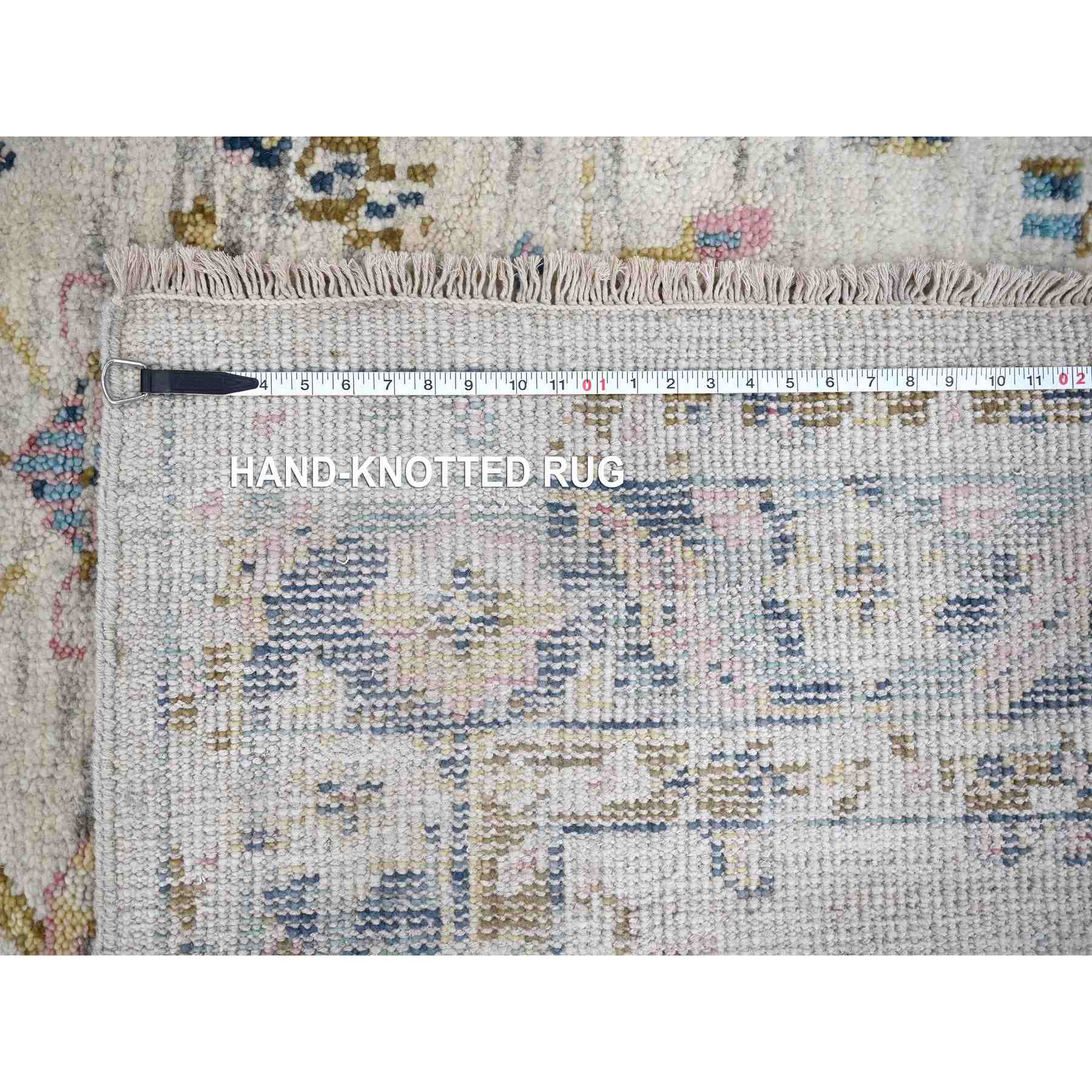 Oushak-And-Peshawar-Hand-Knotted-Rug-421465