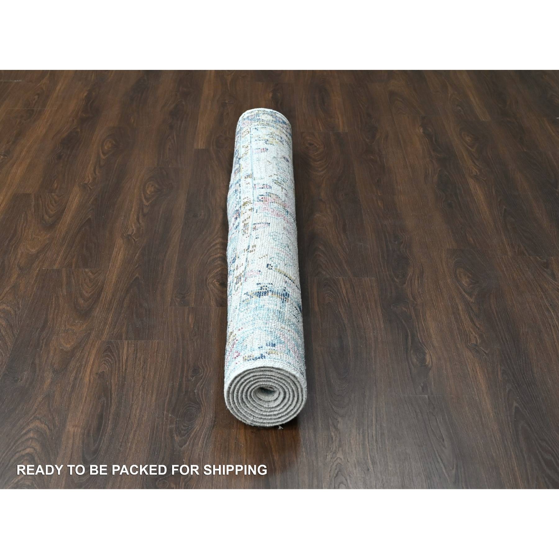 Oushak-And-Peshawar-Hand-Knotted-Rug-421470