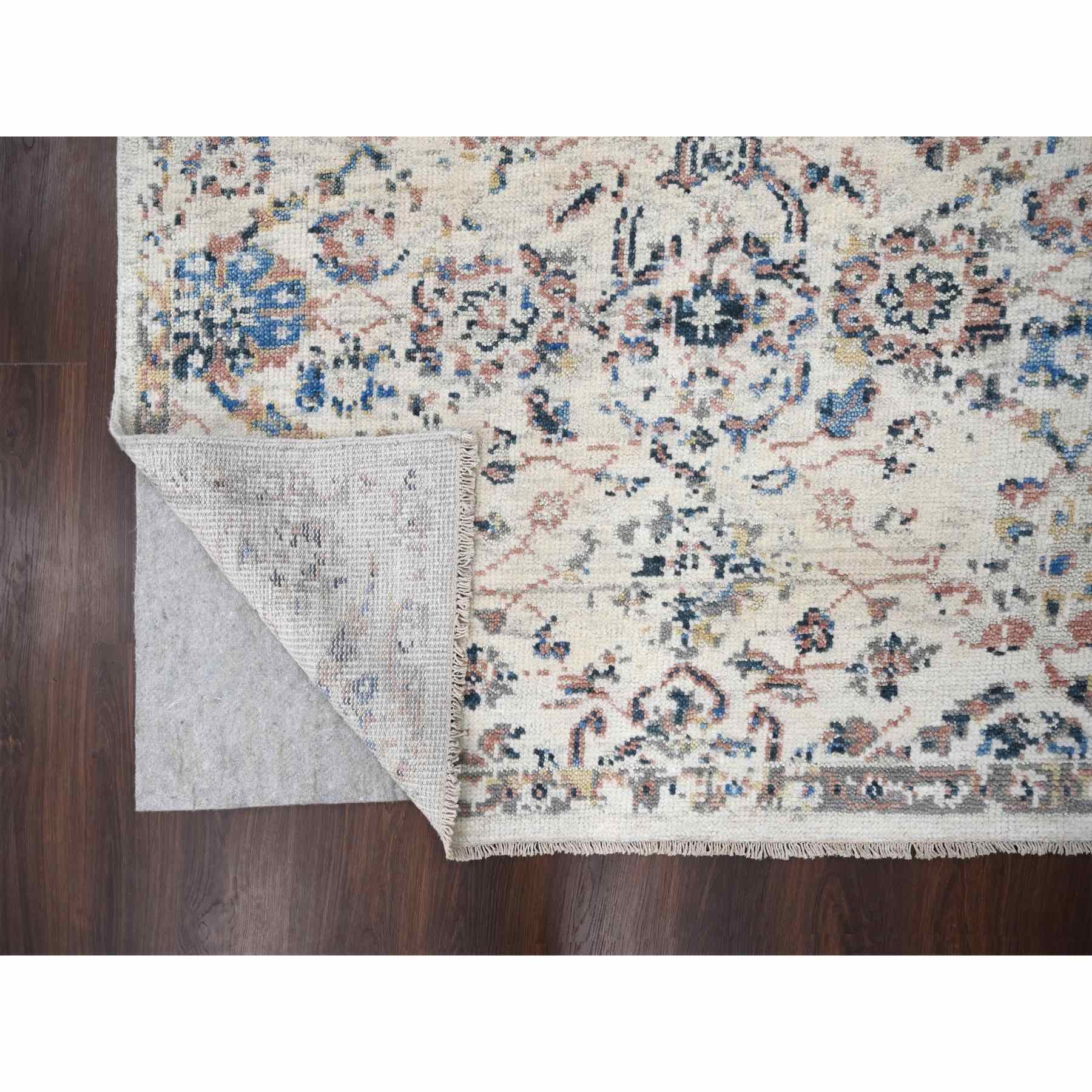 Oushak-And-Peshawar-Hand-Knotted-Rug-421480