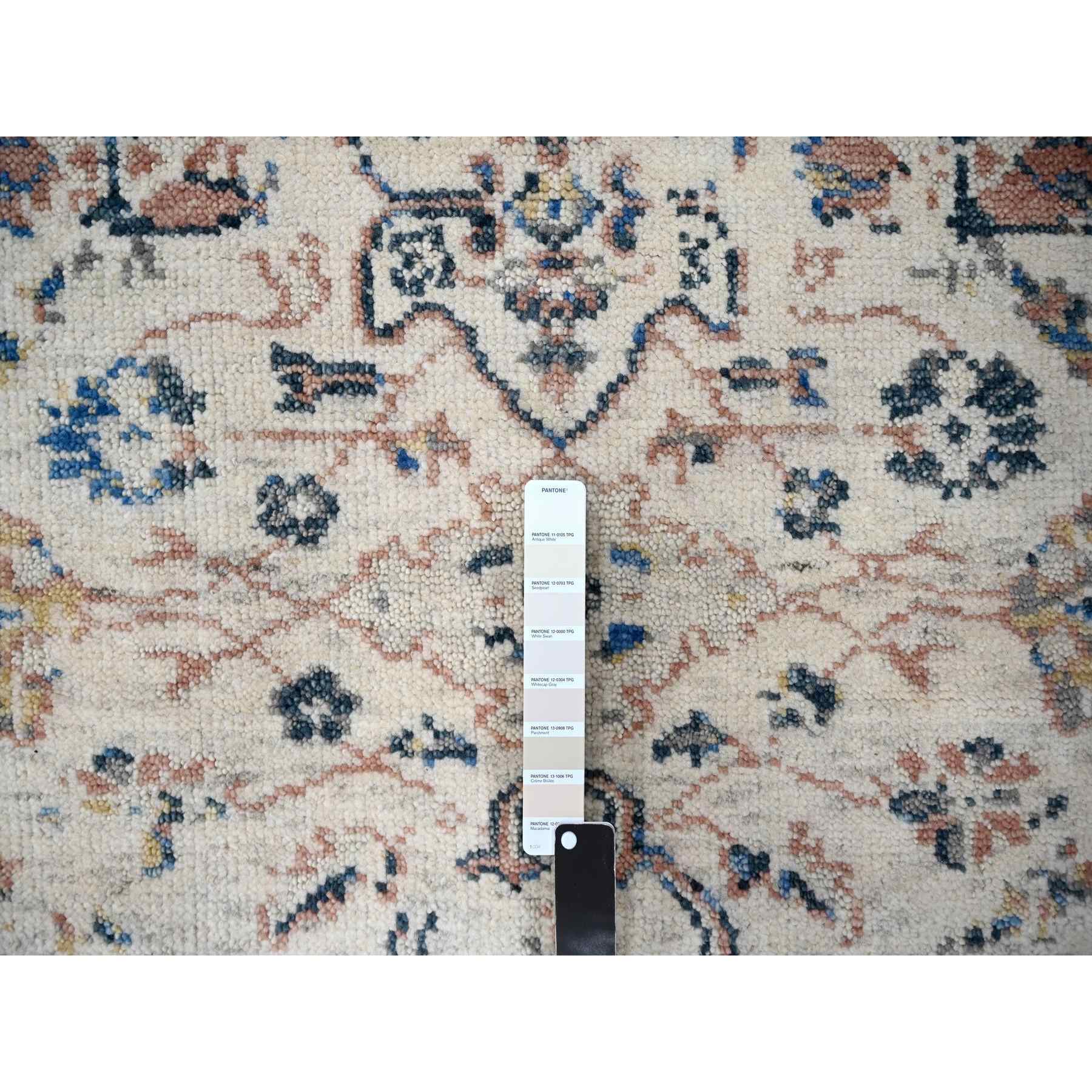 Oushak-And-Peshawar-Hand-Knotted-Rug-421480